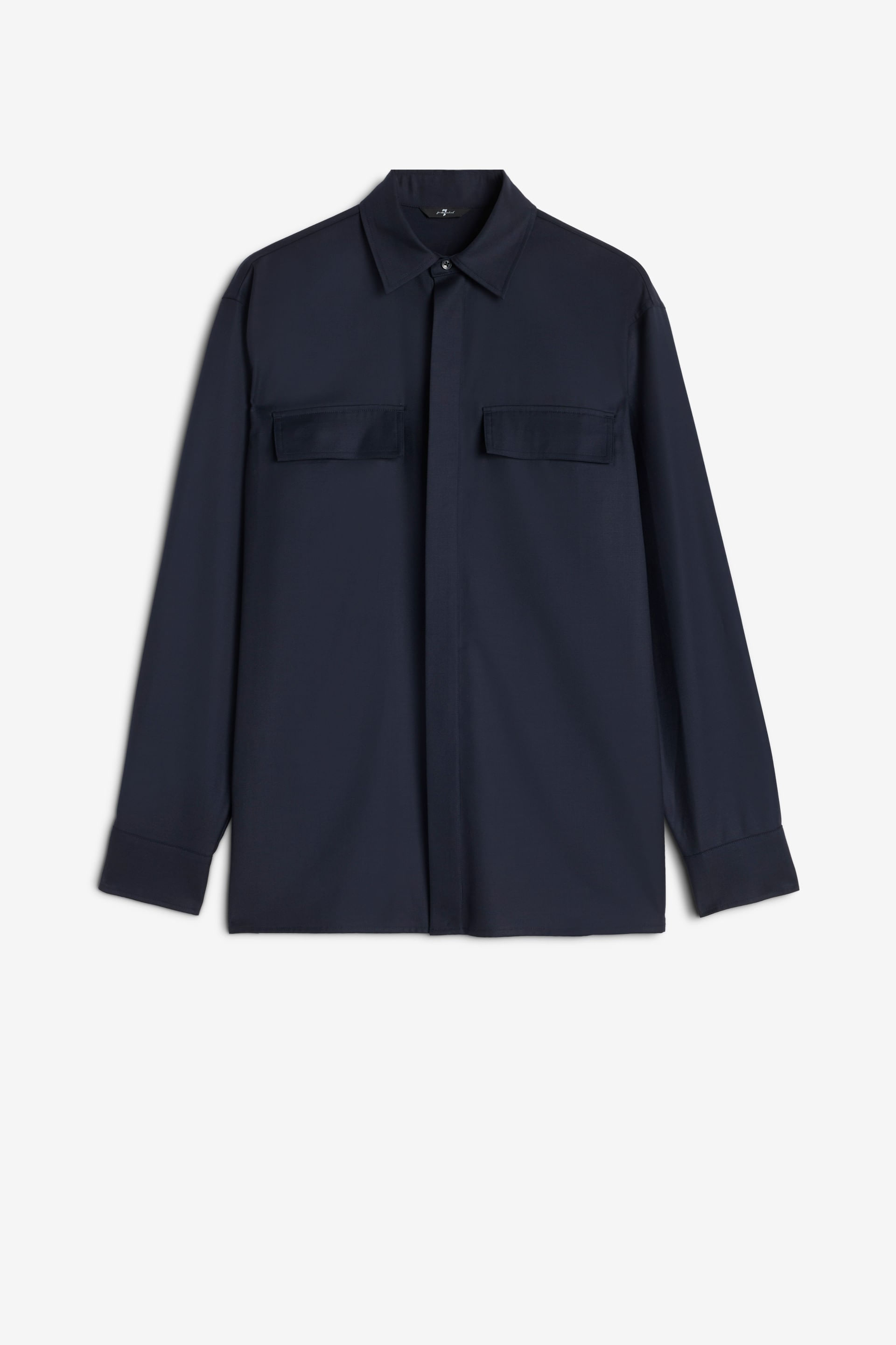 OVERSHIRT IN FLUID NAVY
