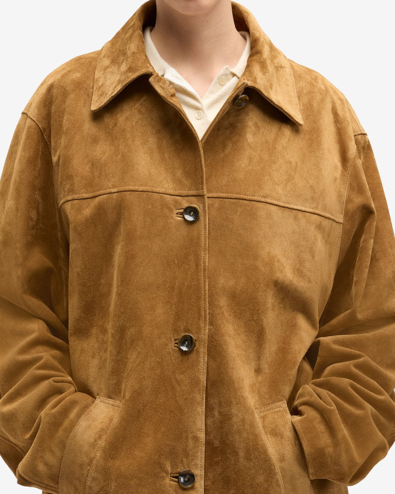 LONG JACKET SUEDE TOBACCO