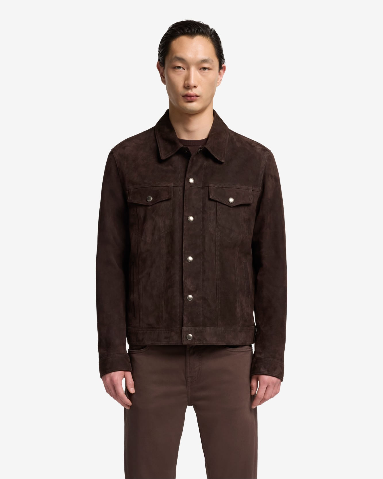 TRUCKER SUEDE COFFEE BEAN