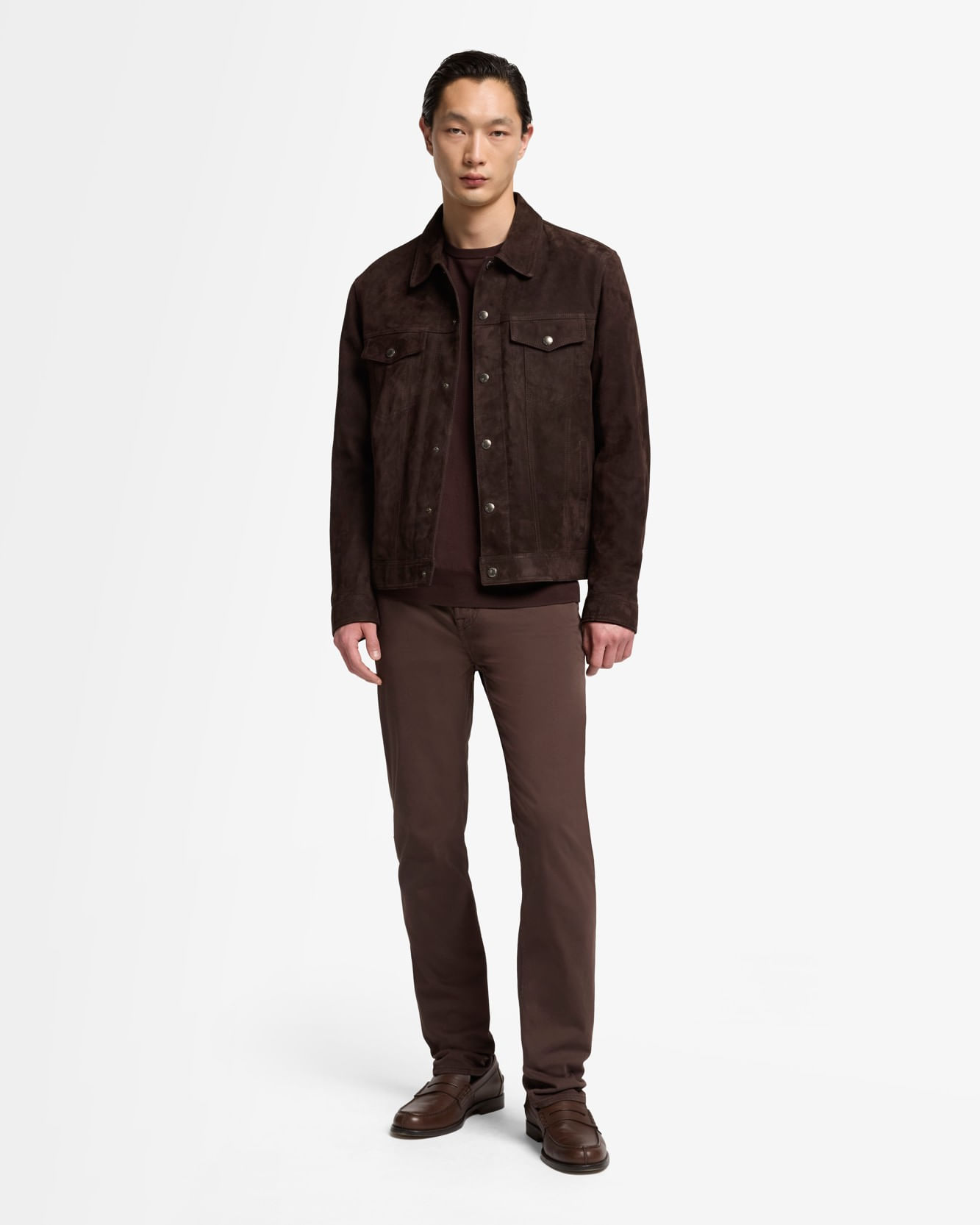 TRUCKER SUEDE COFFEE BEAN