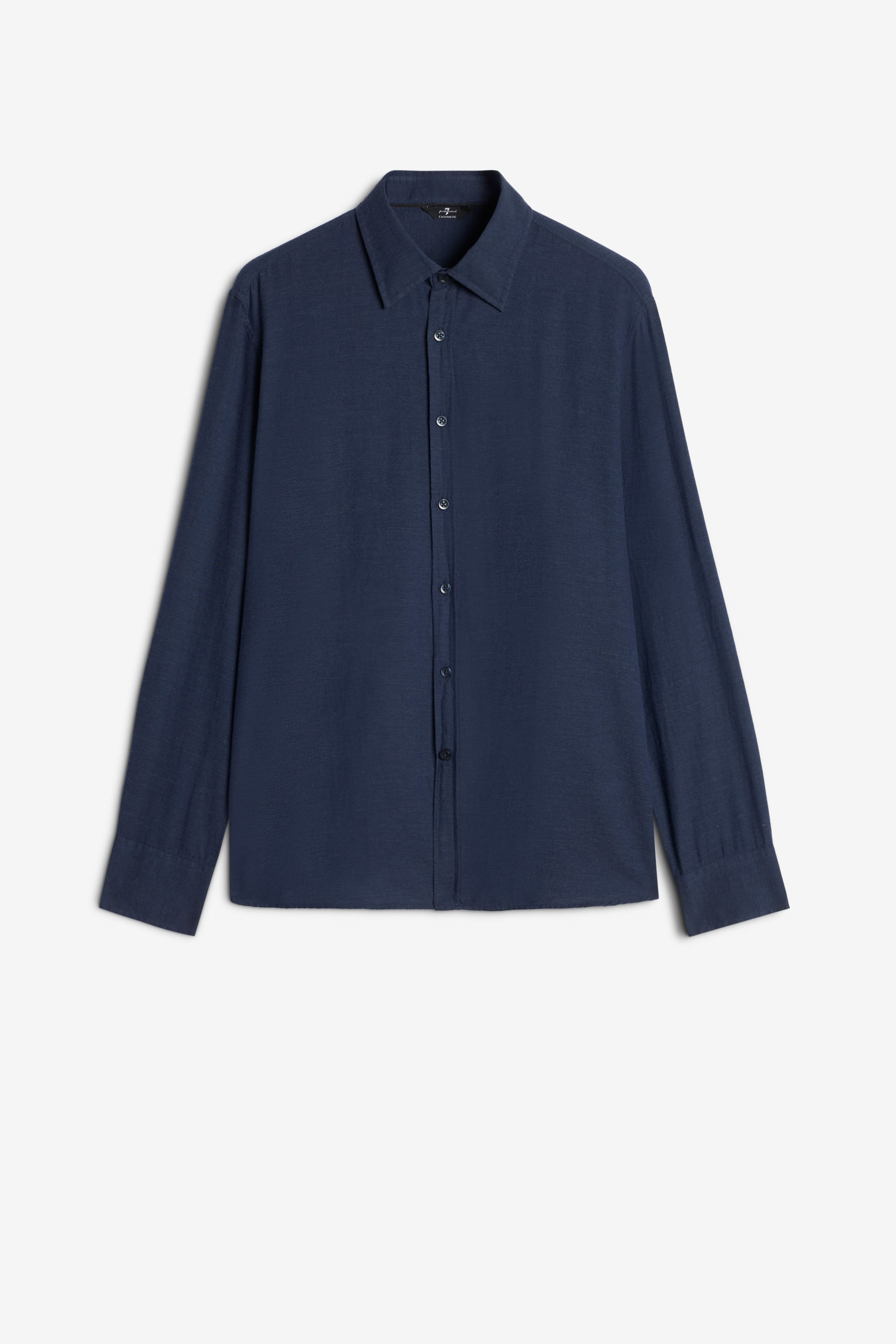 BUTTON UP SHIRT in Cotton Cashmere Navy