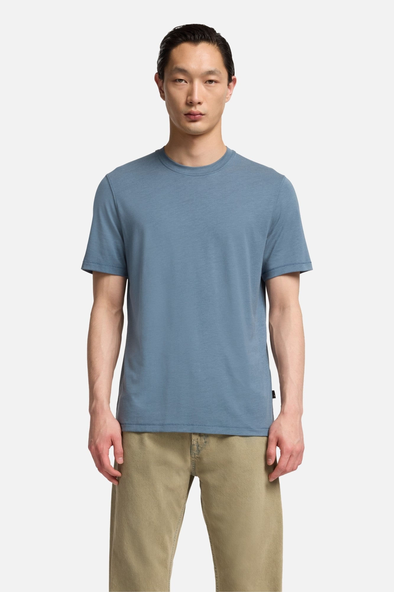 LYOCELL CREWNECK TEE IN TITAN