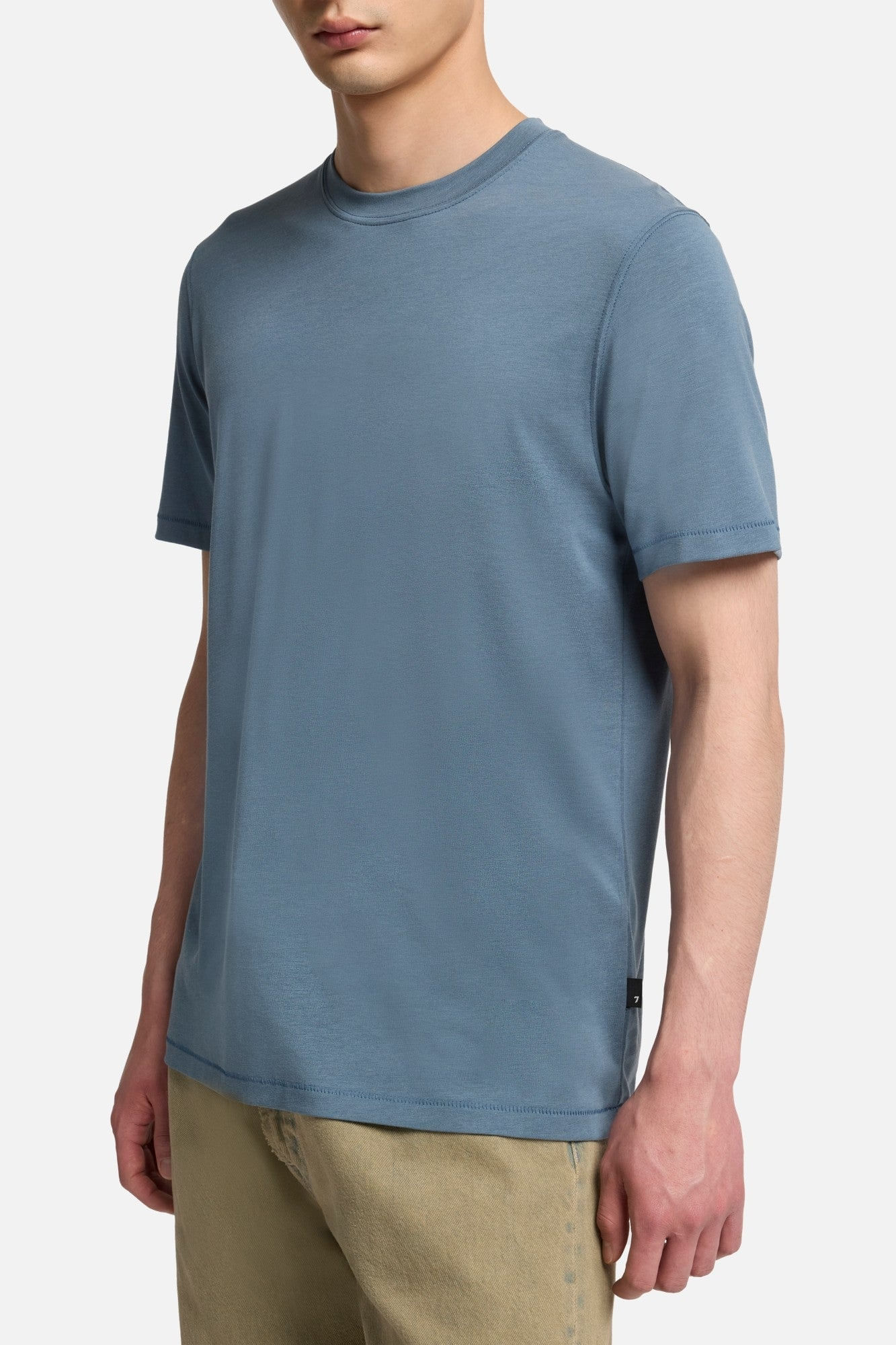 LYOCELL CREWNECK TEE IN TITAN
