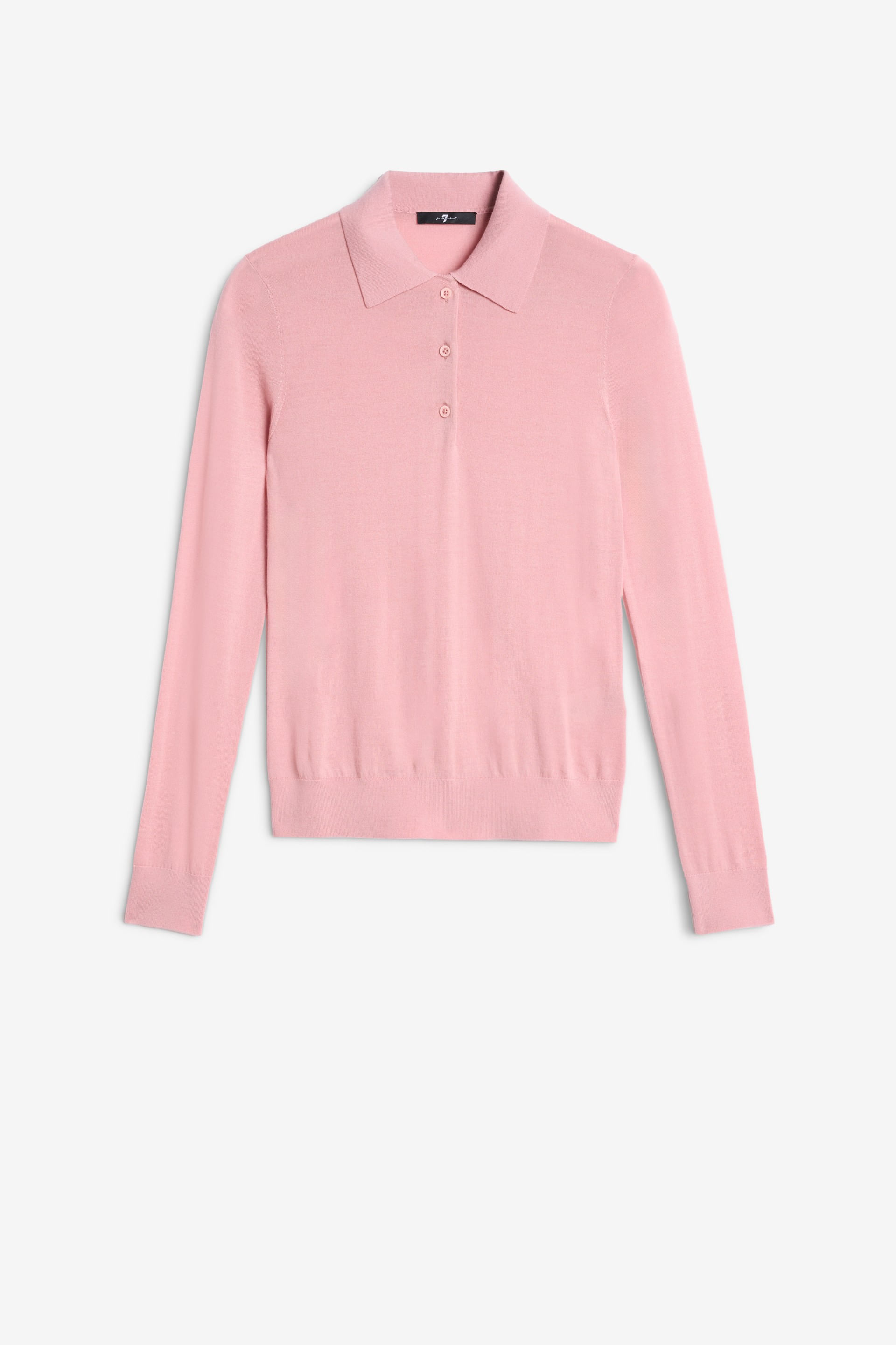 LONG SLEEVE POLO SWEATER WOOL BLEND