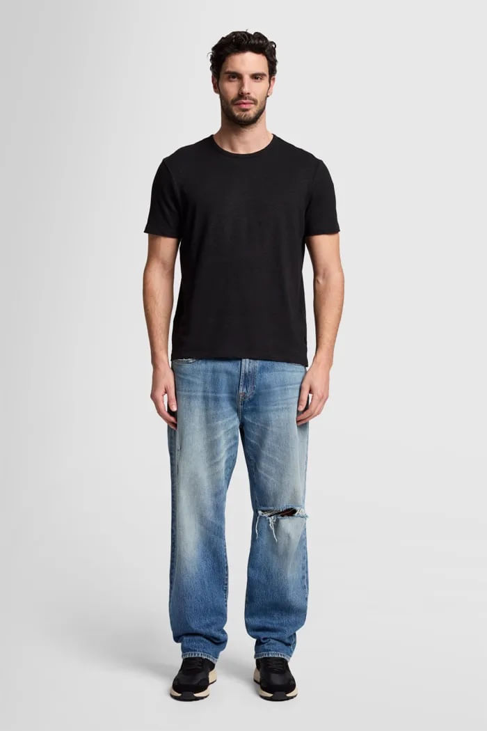 T-SHIRT LINEN BLACK