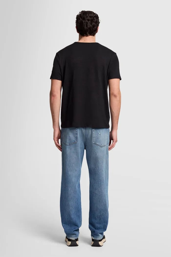 T-SHIRT LINEN BLACK