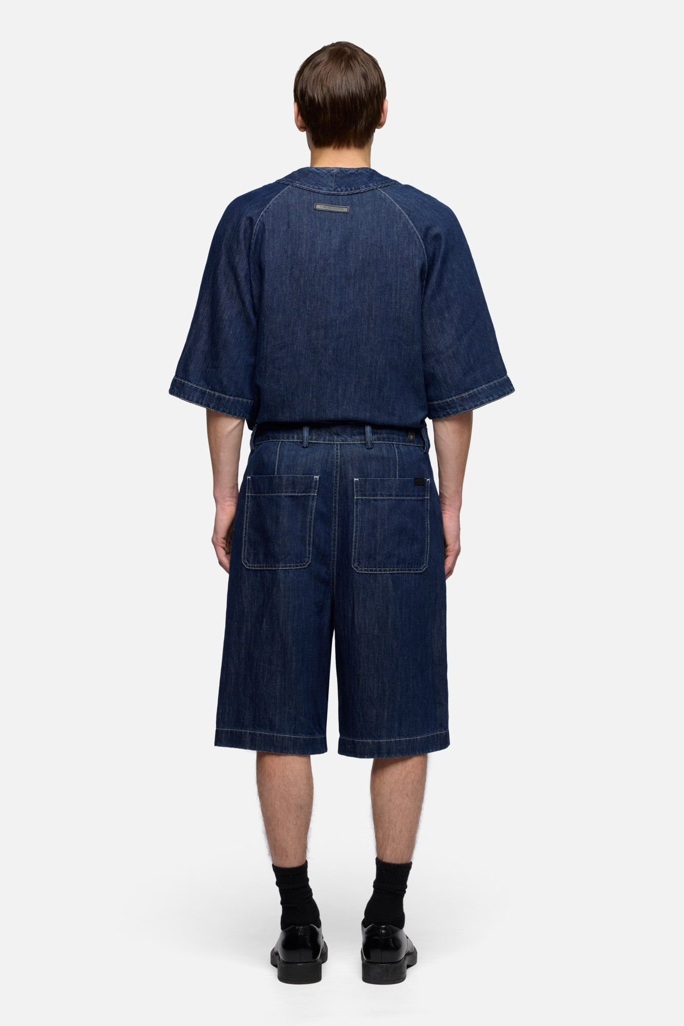 WIDE LEG CHINO SHORTS