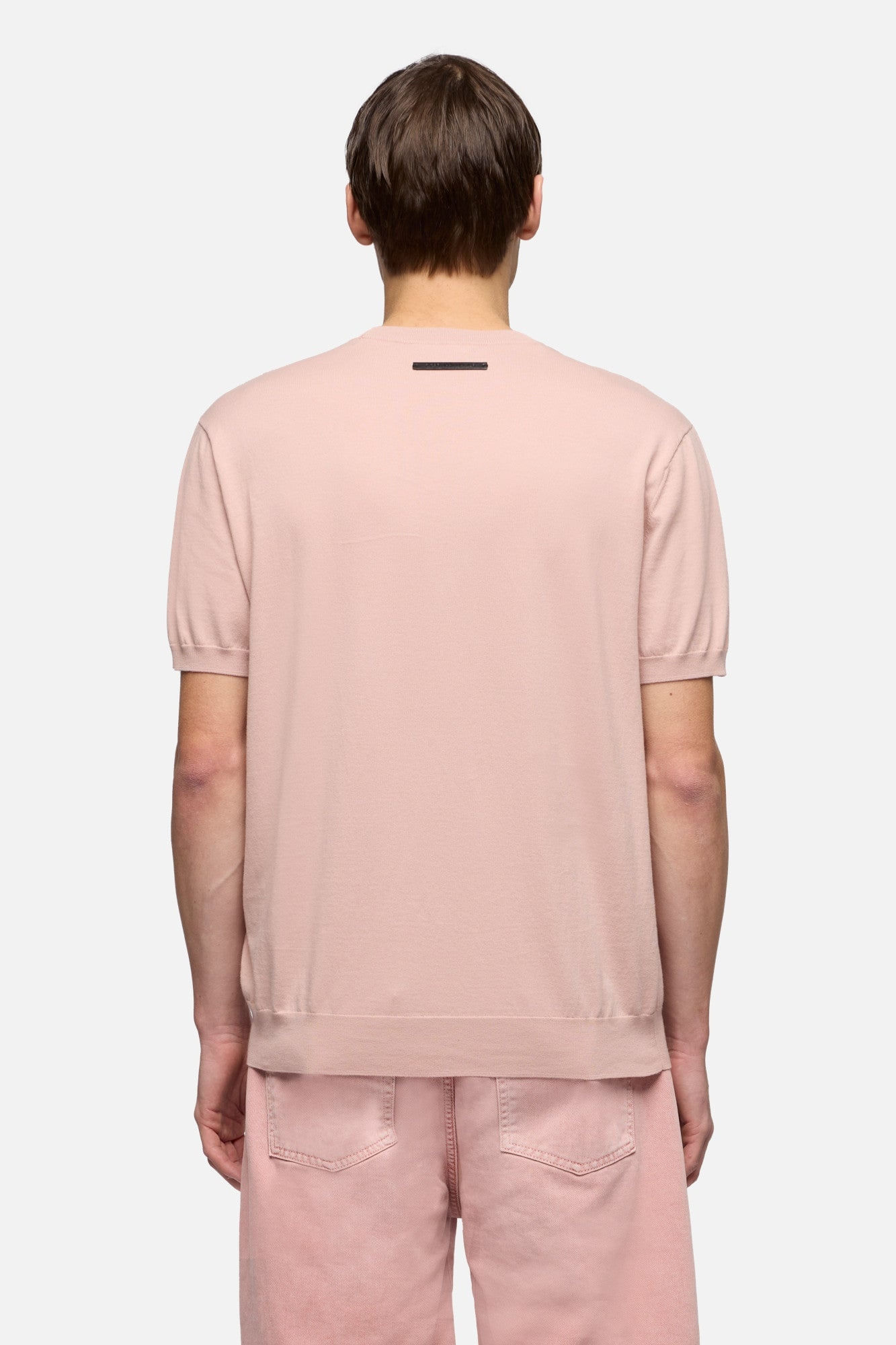 ROUND NECK S/S TEE COTTON ROSE