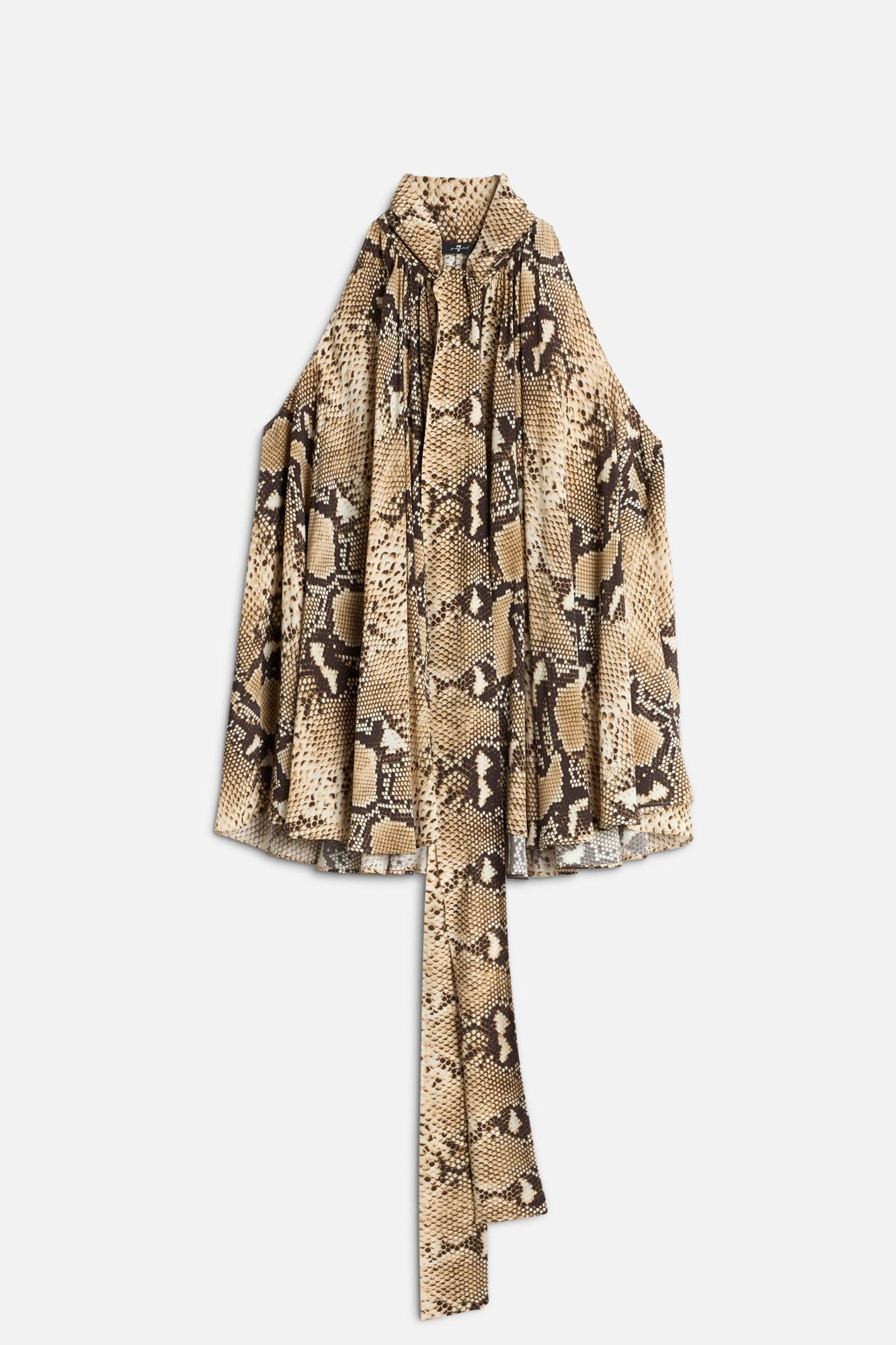 SLEEVELESS BLOUSE VISCOSE SNAKE
