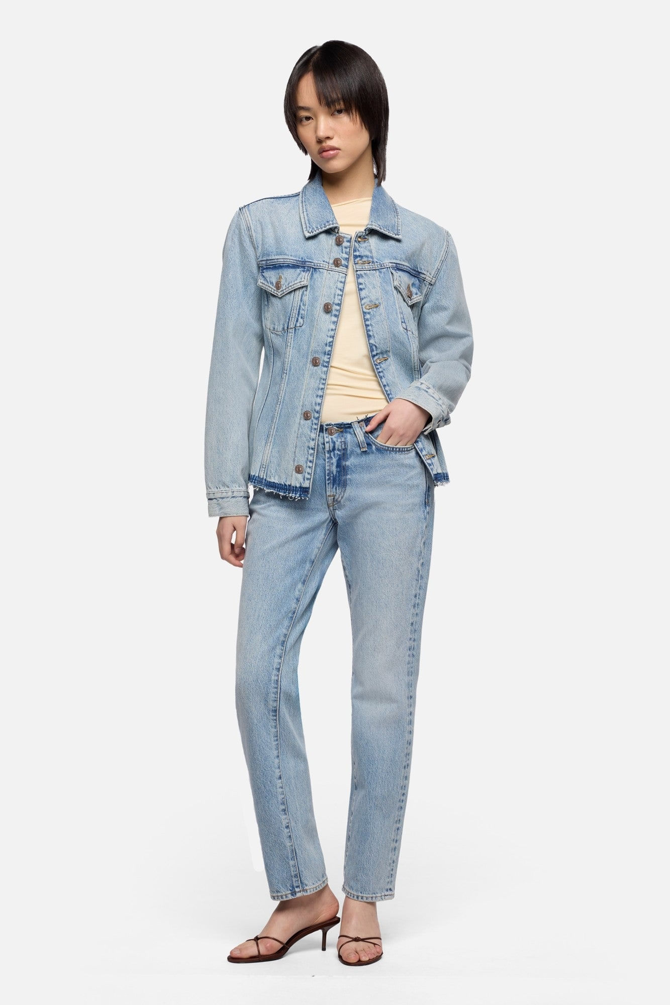 CINCHED TRUCKER BLUE EROSION