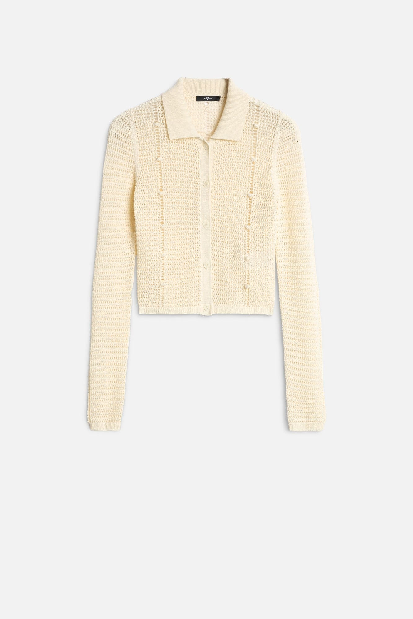BOBBLE CARDIGAN COTTON ECRU