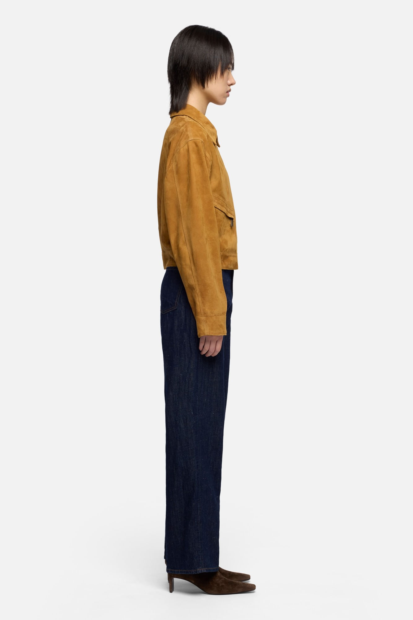 UTILITY JACKET SUEDE CARAMEL