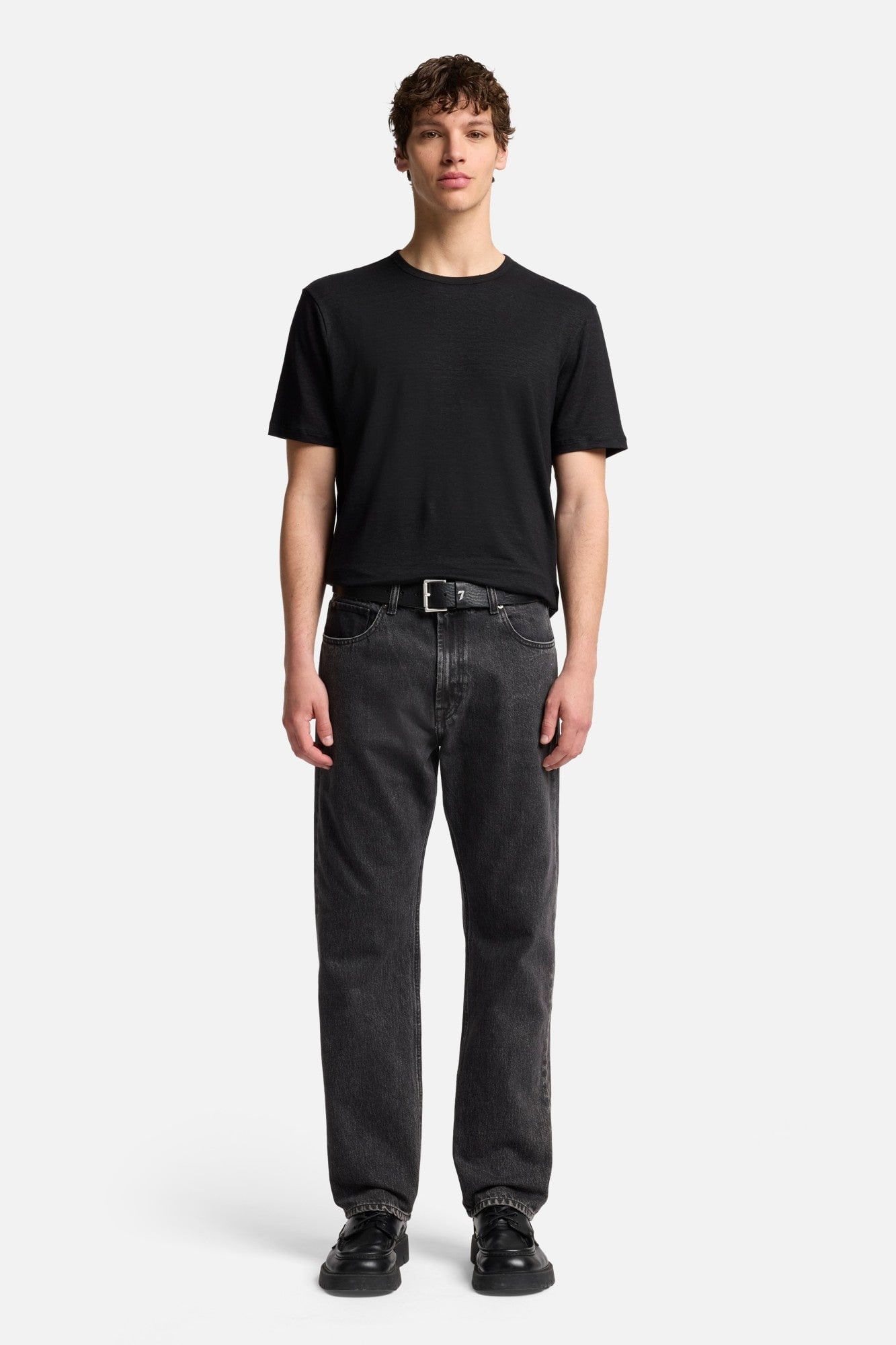 T-SHIRT LINEN BLACK
