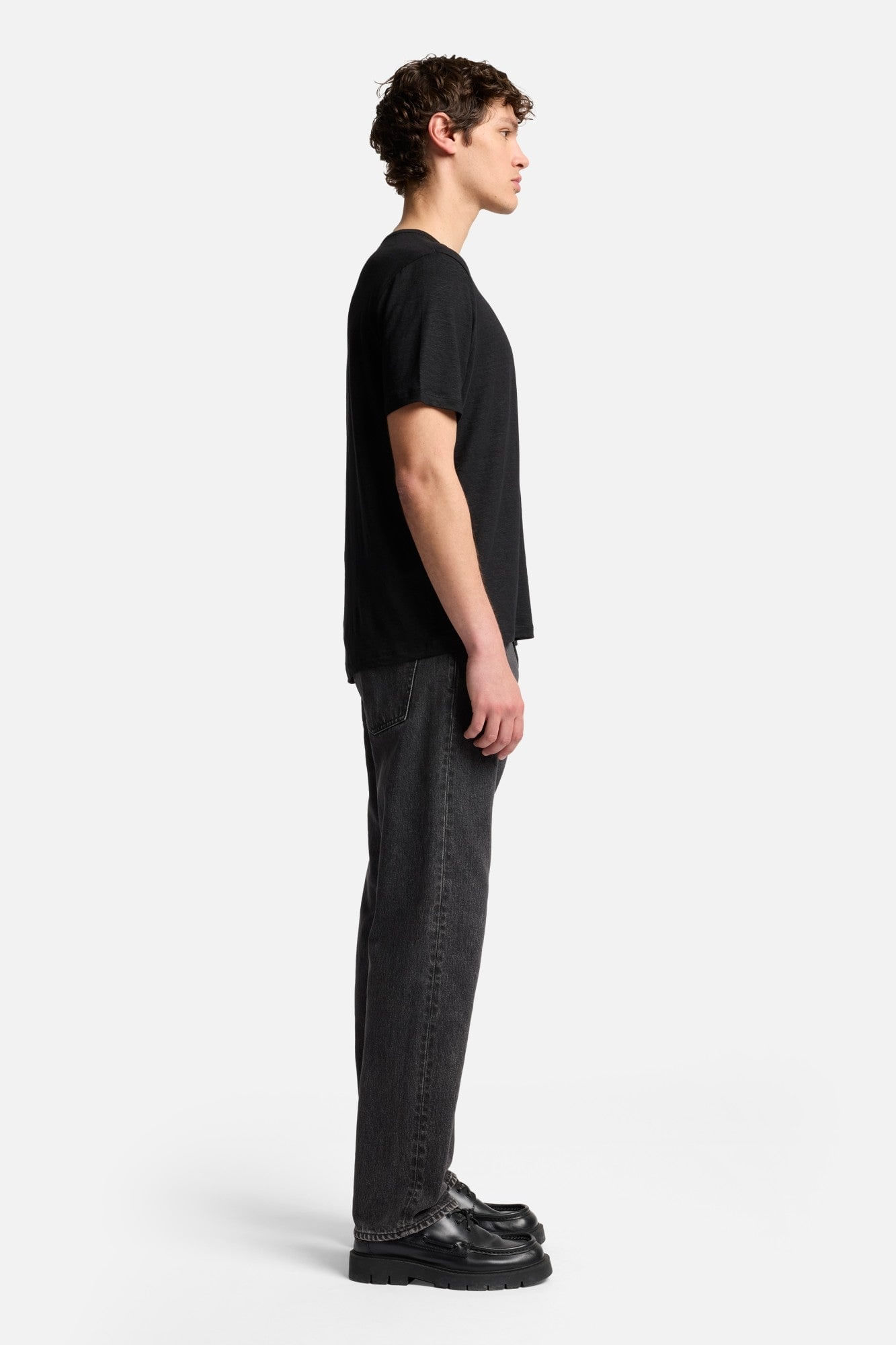 T-SHIRT LINEN BLACK