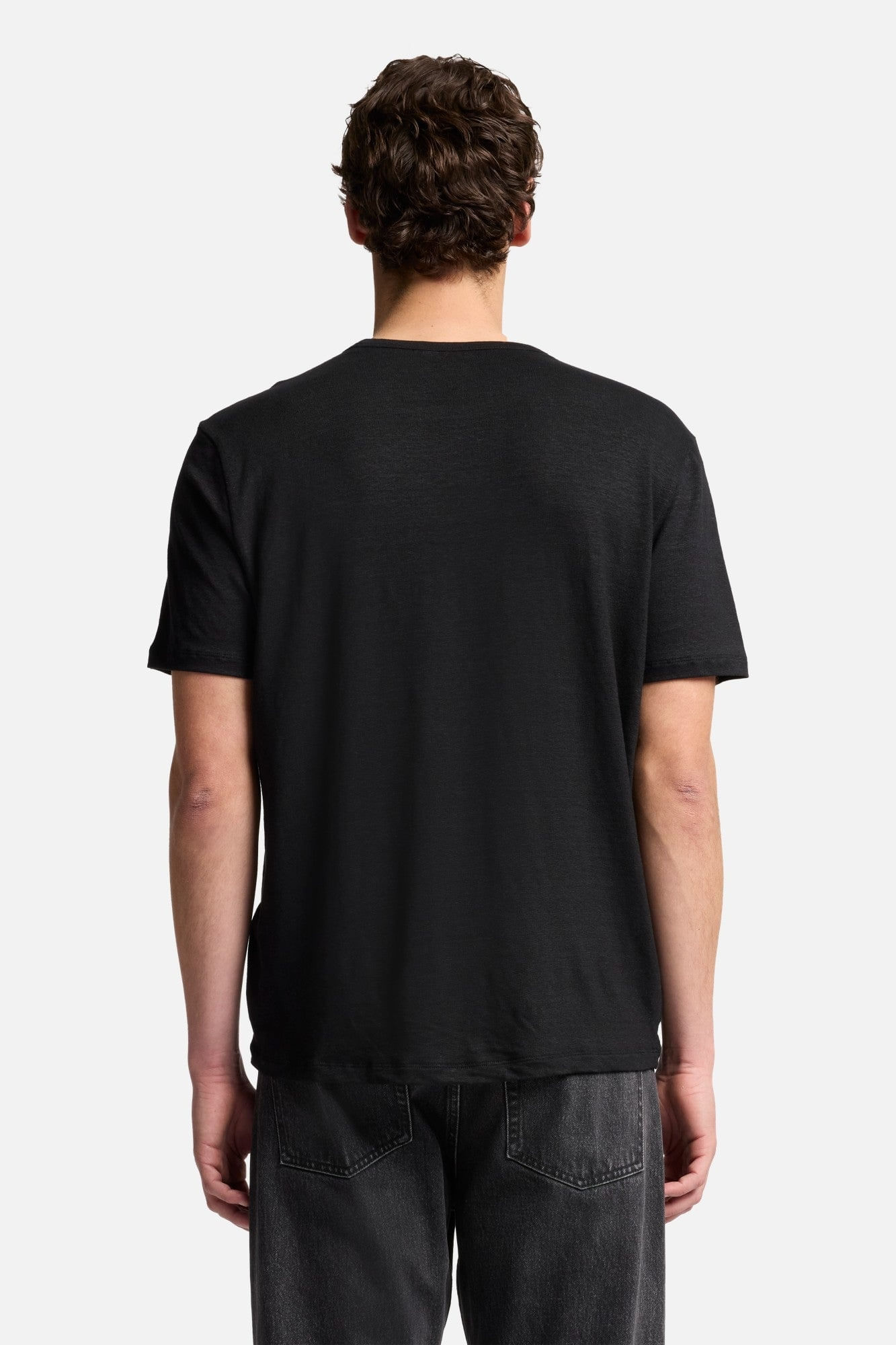 T-SHIRT LINEN BLACK