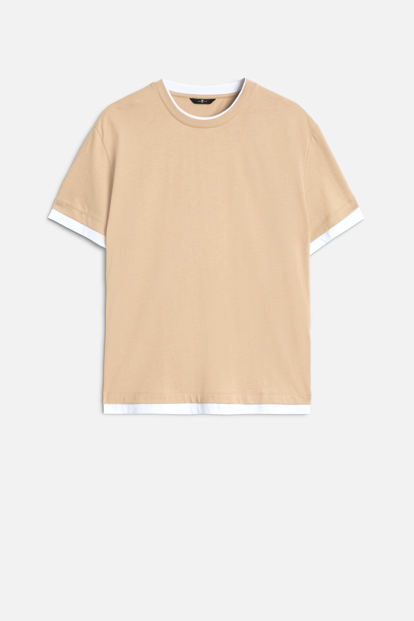 DOUBLE TEE COTTON TAN