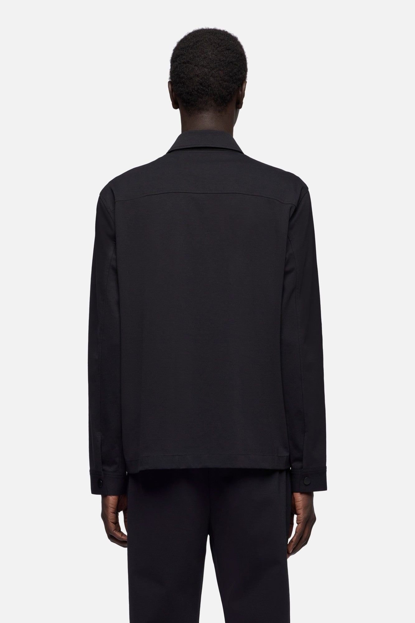 OVERSHIRT DOUBLE KNIT BLACK