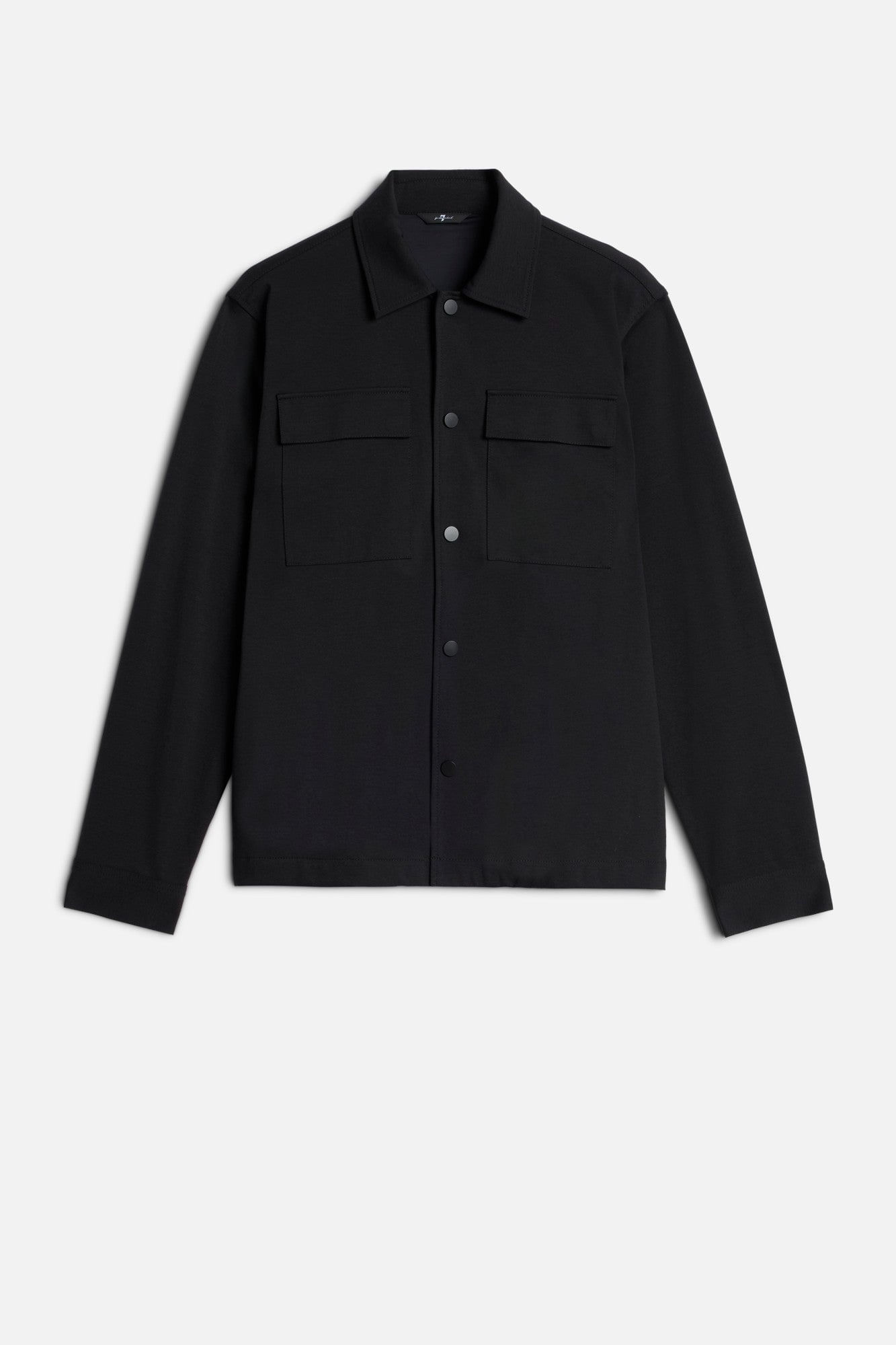 OVERSHIRT DOUBLE KNIT BLACK