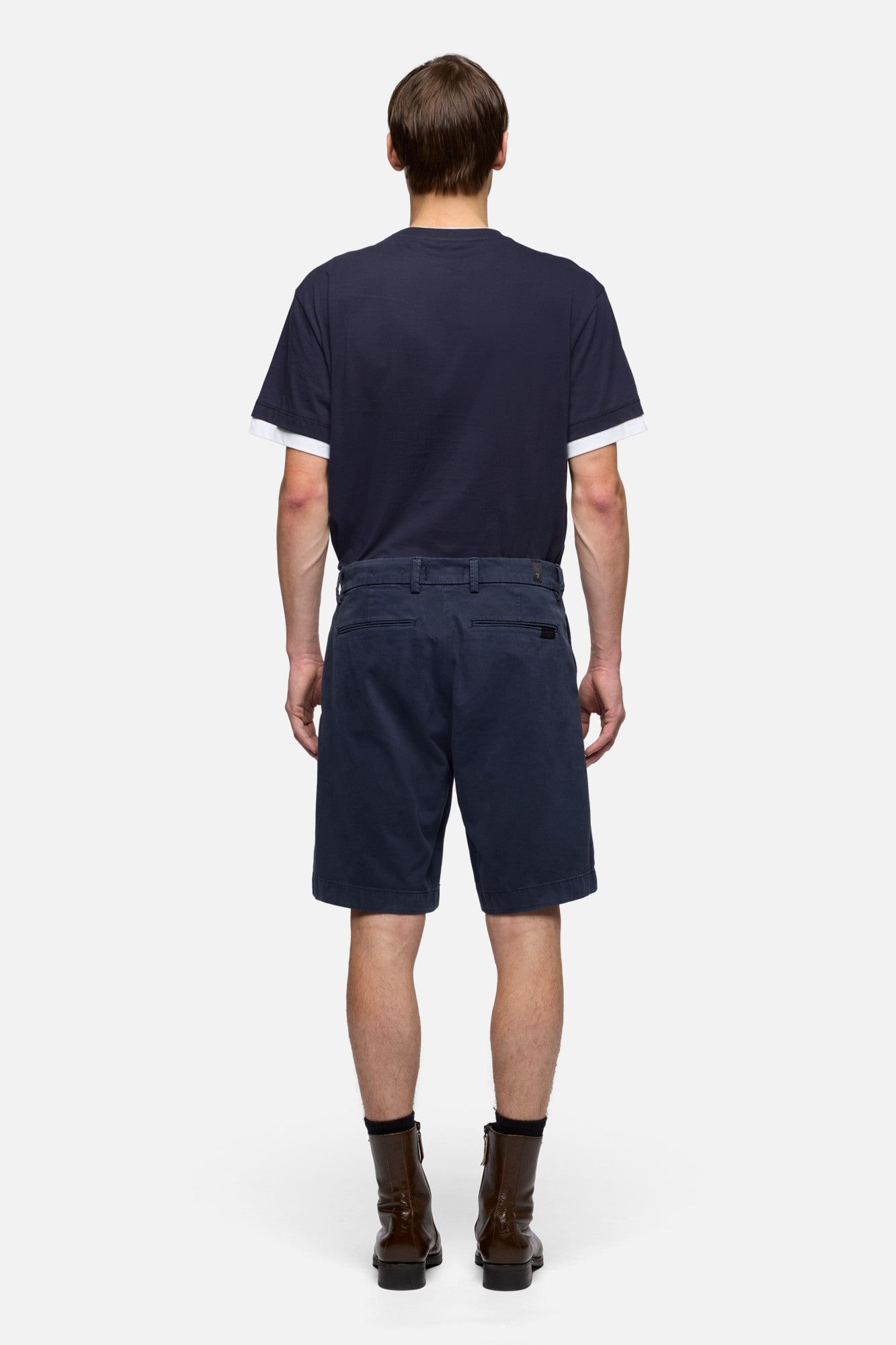 CHINO SHORTS COMFORT SATEEN OCEAN