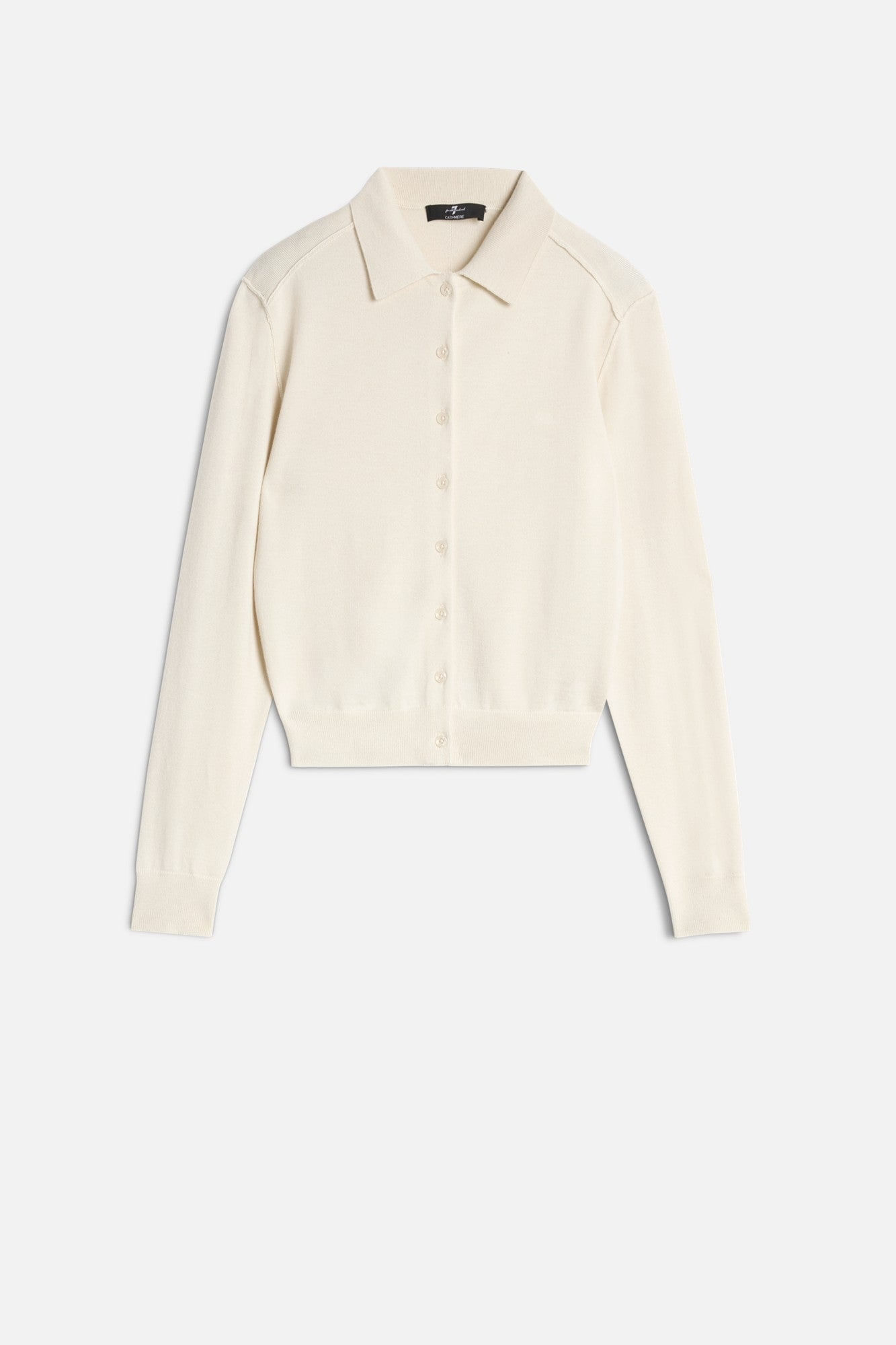 POLO CARDIGAN CASHMERE ICE WHITE