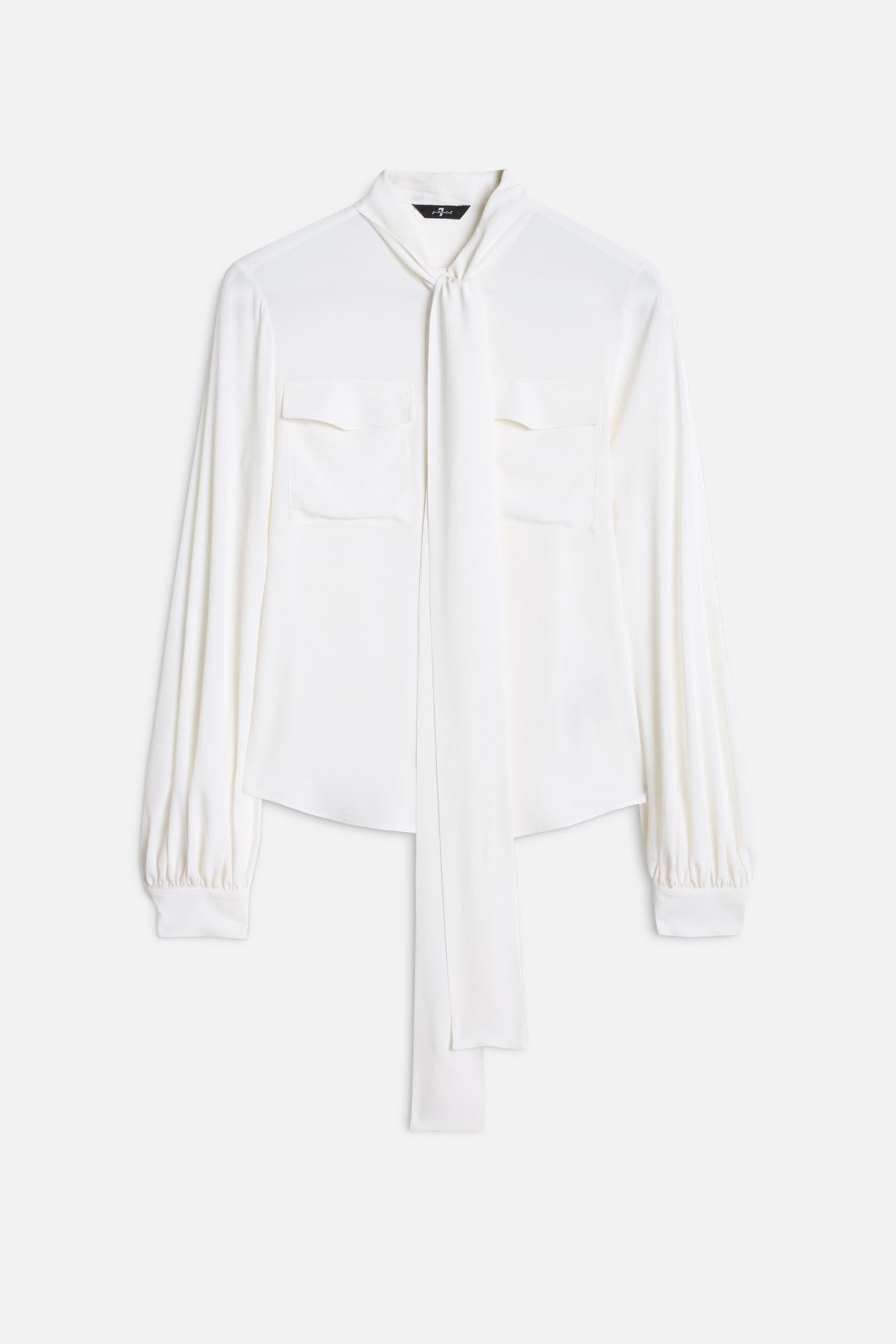BALLOON BLOUSE SILK OPTICAL WHITE