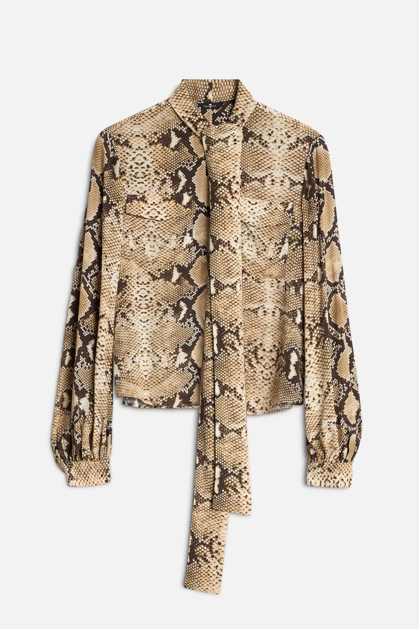 BALLOON BLOUSE VISCOSE SNAKE