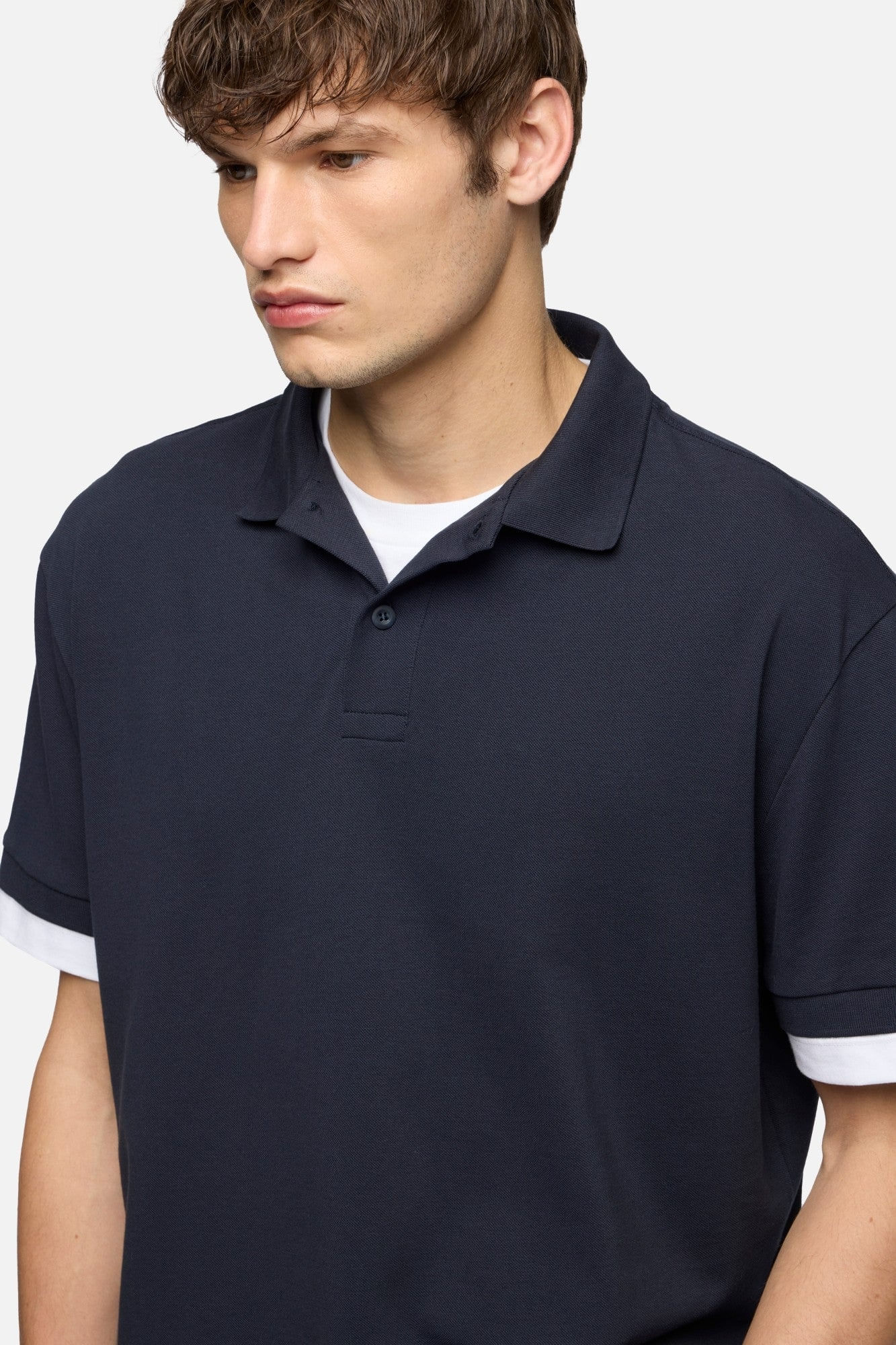 DOUBLE POLO COTTON MIDNIGHT