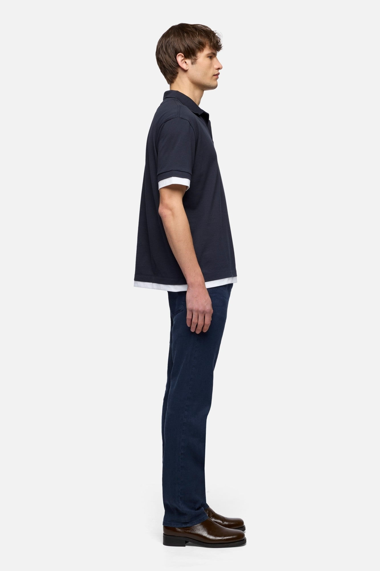 DOUBLE POLO COTTON MIDNIGHT