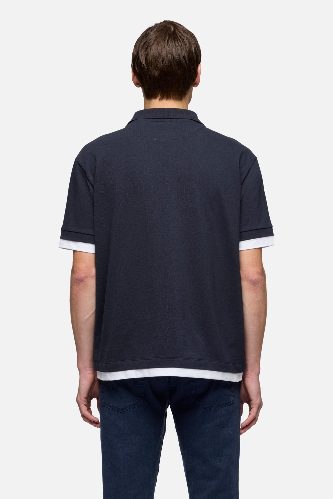 DOUBLE POLO COTTON MIDNIGHT