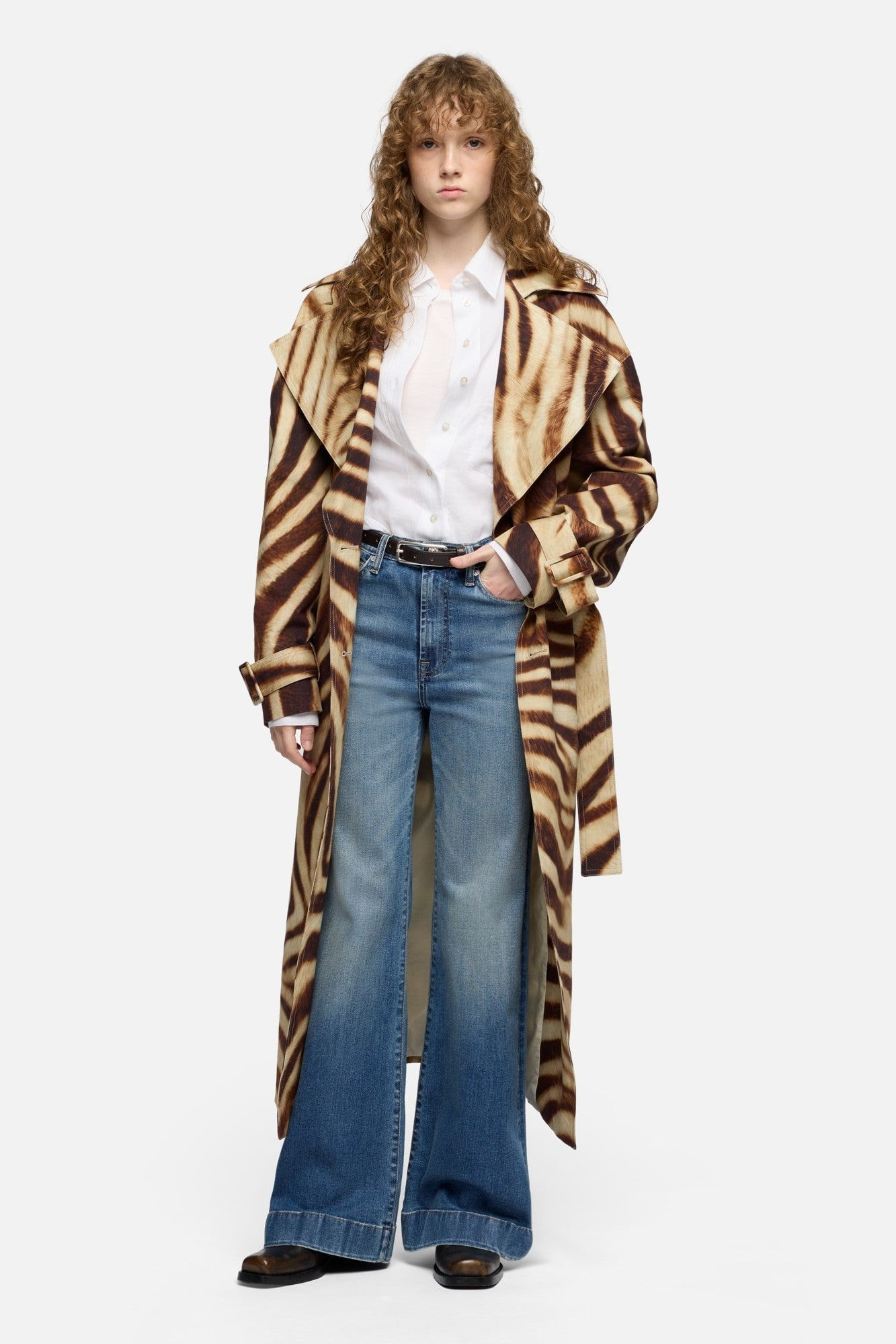 OVERSIZE BUTTON DOWN SHIRT VOILE OP WHITE