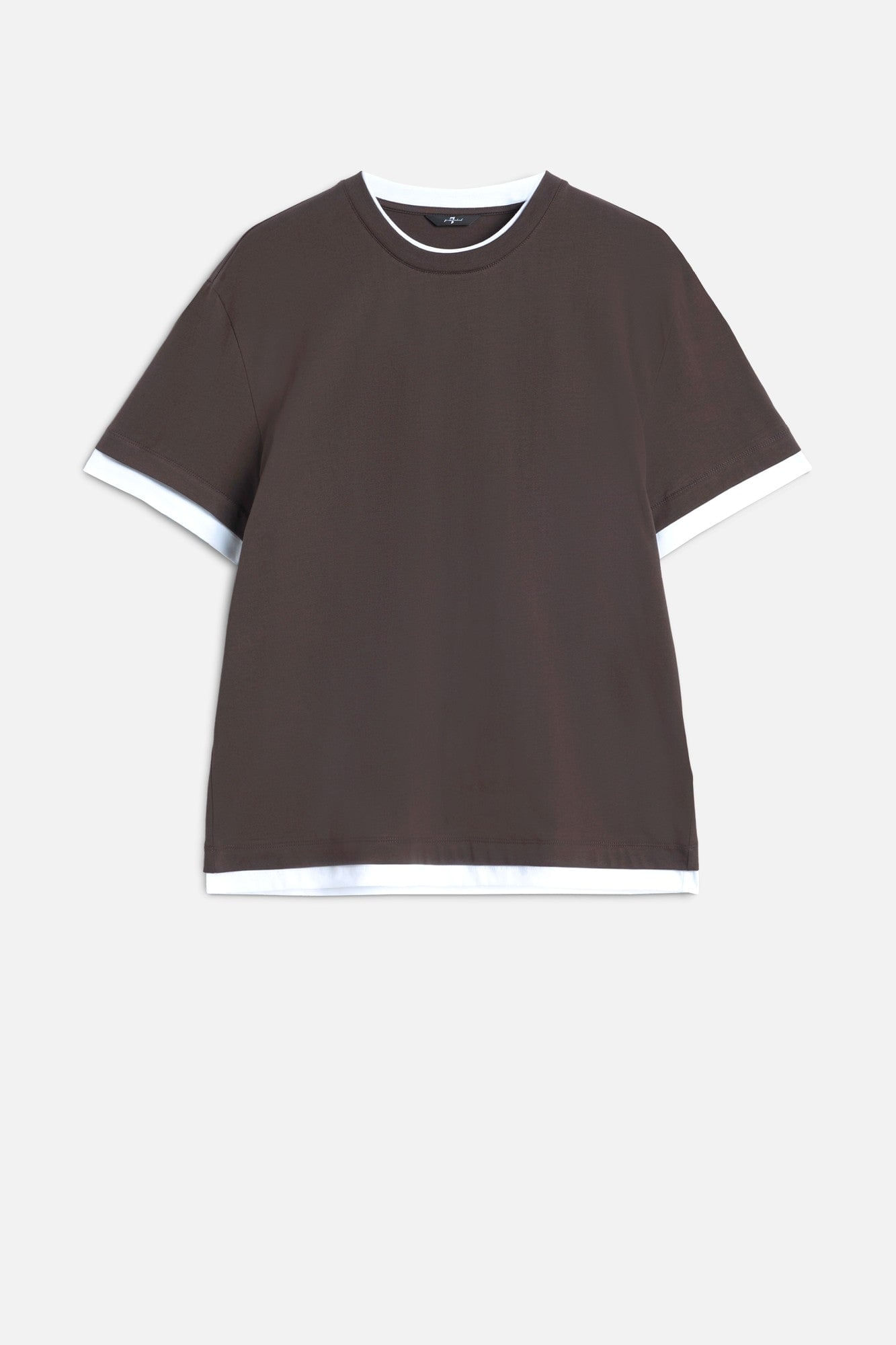 DOUBLE TEE COTTON ESPRESSO