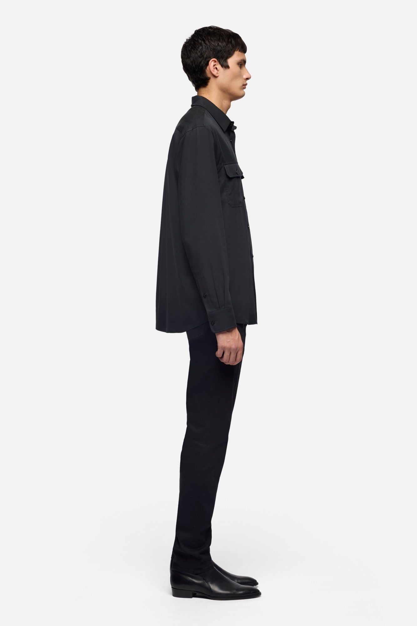 MILITARY SHIRT LYOCELL BLACK