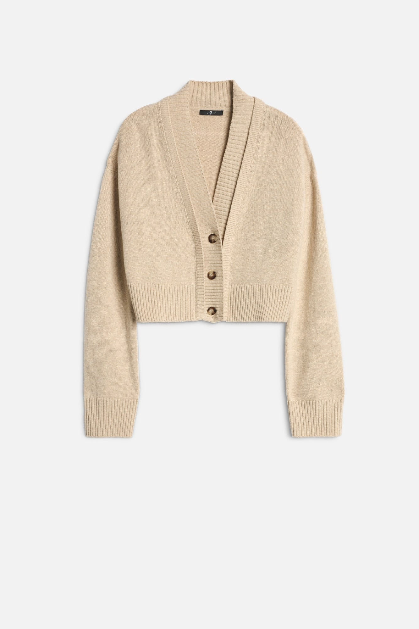 DOUBLE CARDIGAN WOOL BLEND MOONBEAM
