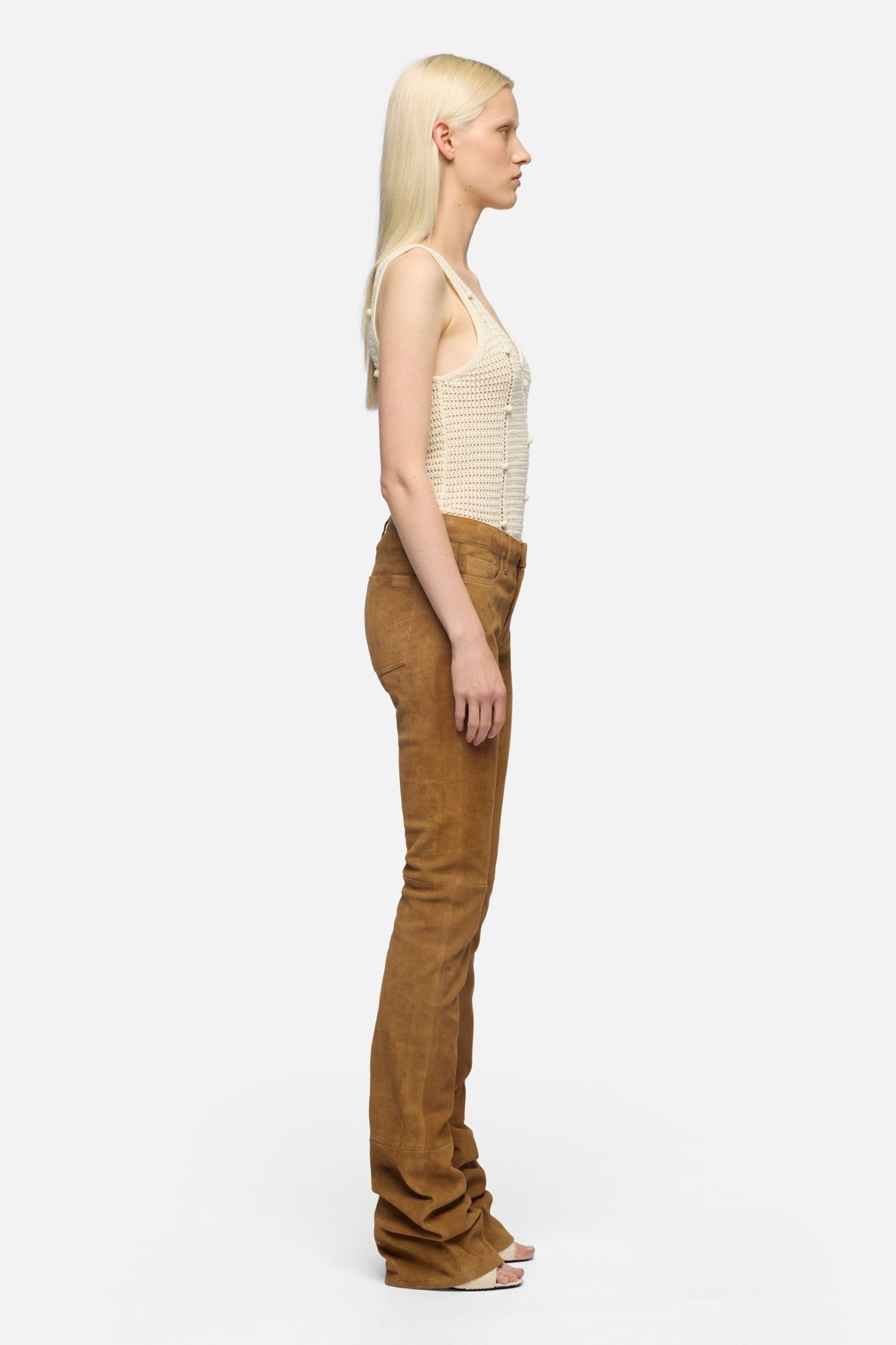 LOW SKINNY BOOT SUEDE CARAMEL