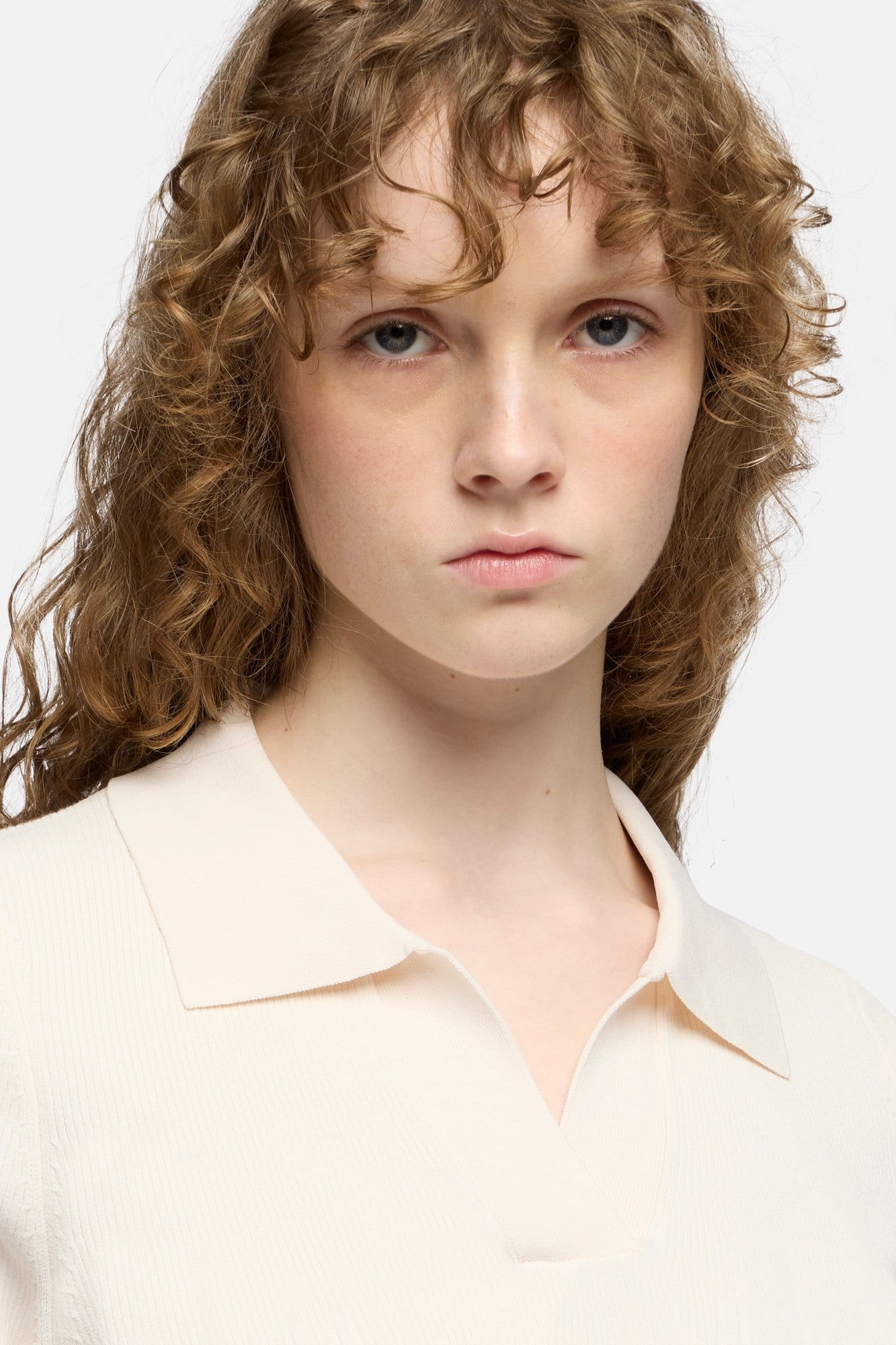 SHORT SLEEVE POLO RIB GLAZE