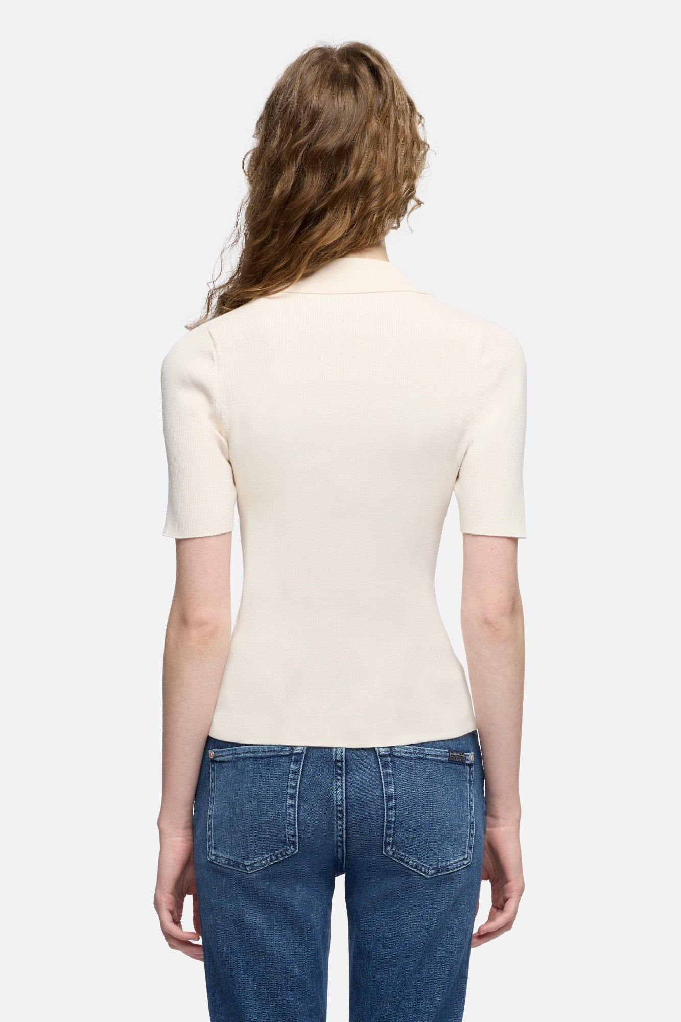 SHORT SLEEVE POLO RIB GLAZE