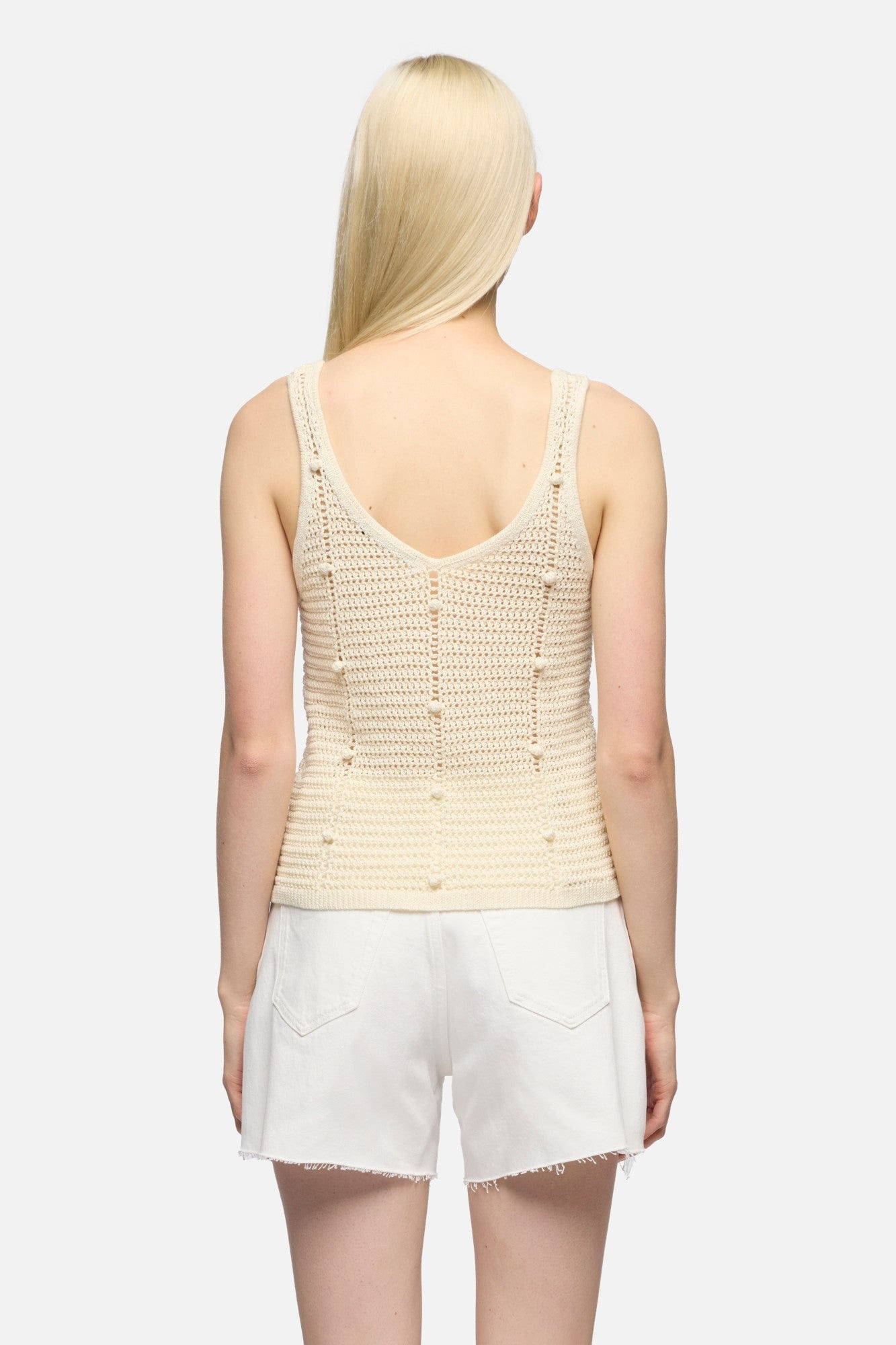 BOBBLE TANK COTTON ECRU