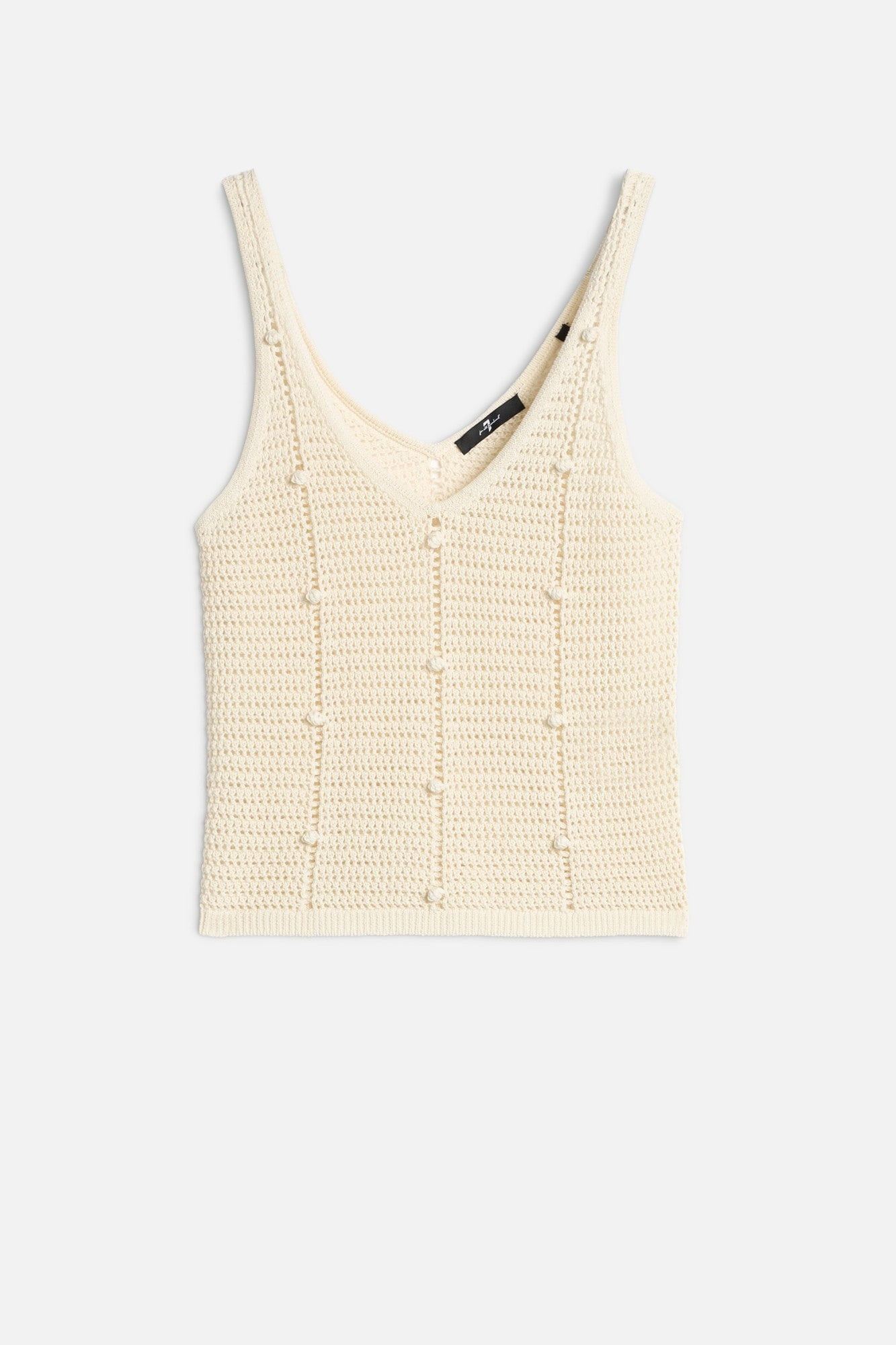 BOBBLE TANK COTTON ECRU