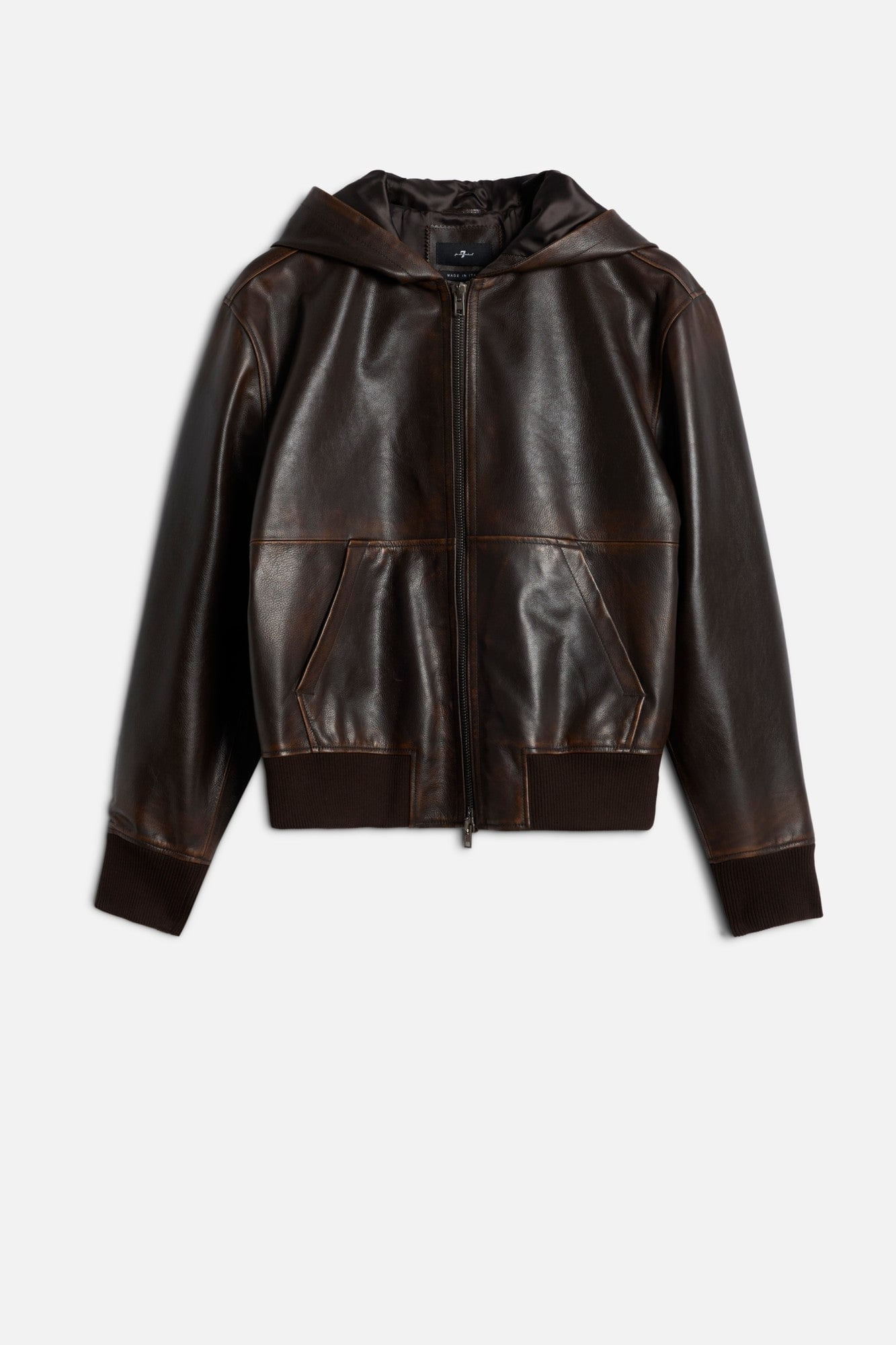 HOODIE VINTAGE LEATHER ESPRESSO