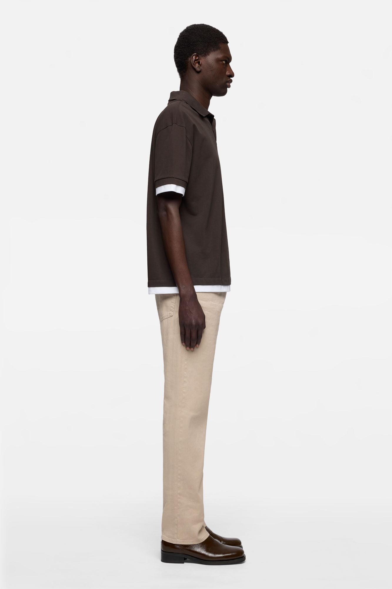 DOUBLE POLO COTTON ESPRESSO