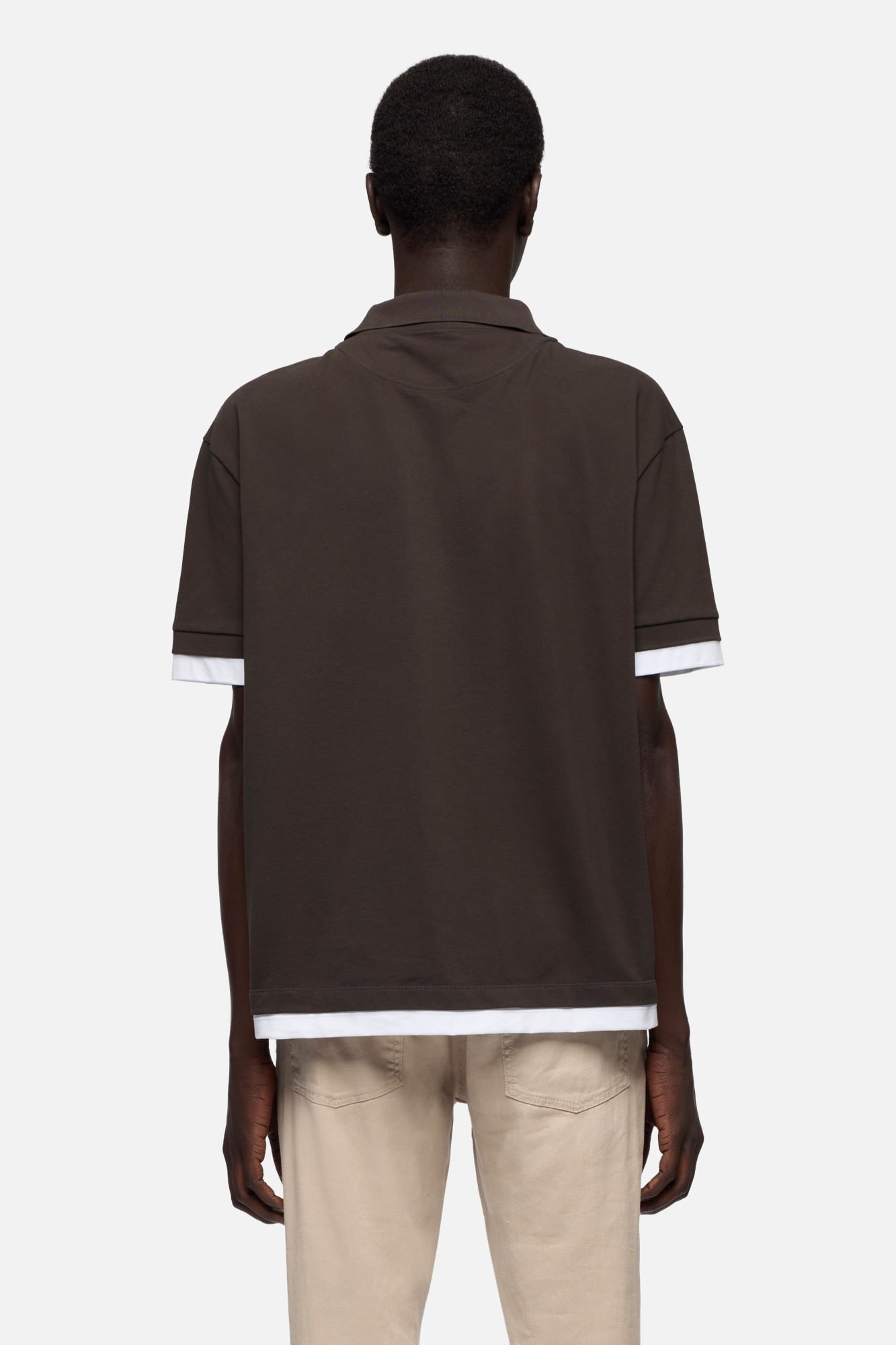 DOUBLE POLO COTTON ESPRESSO