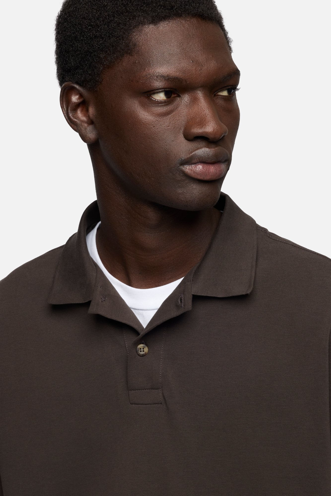 DOUBLE POLO COTTON ESPRESSO