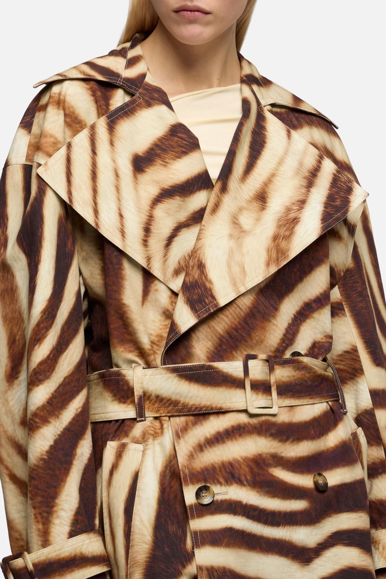TRENCH CANVAS ZEBRA