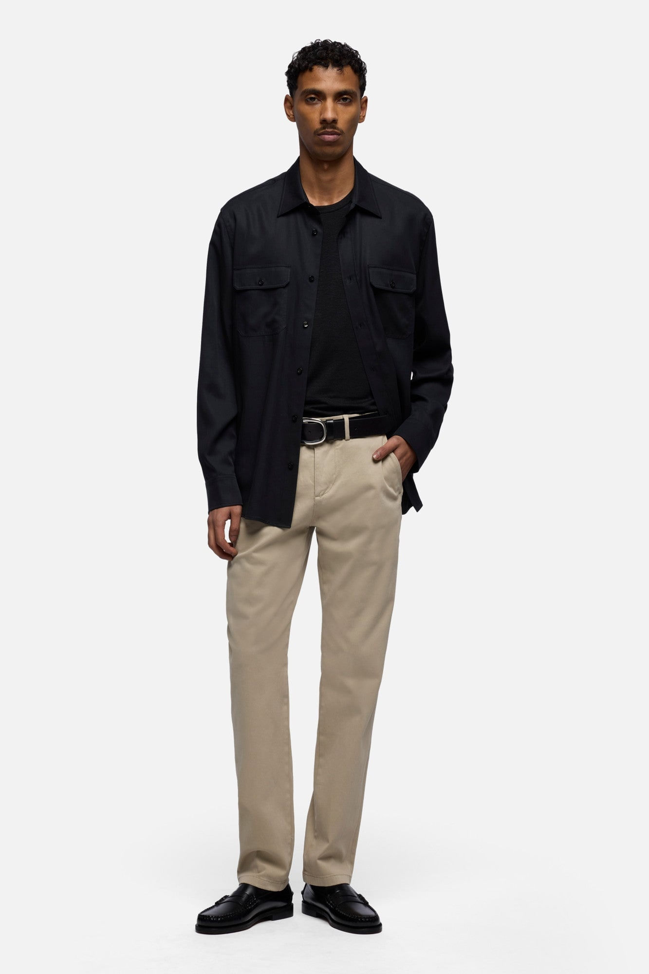 SLIMMY CHINO SATEEN BISCUIT