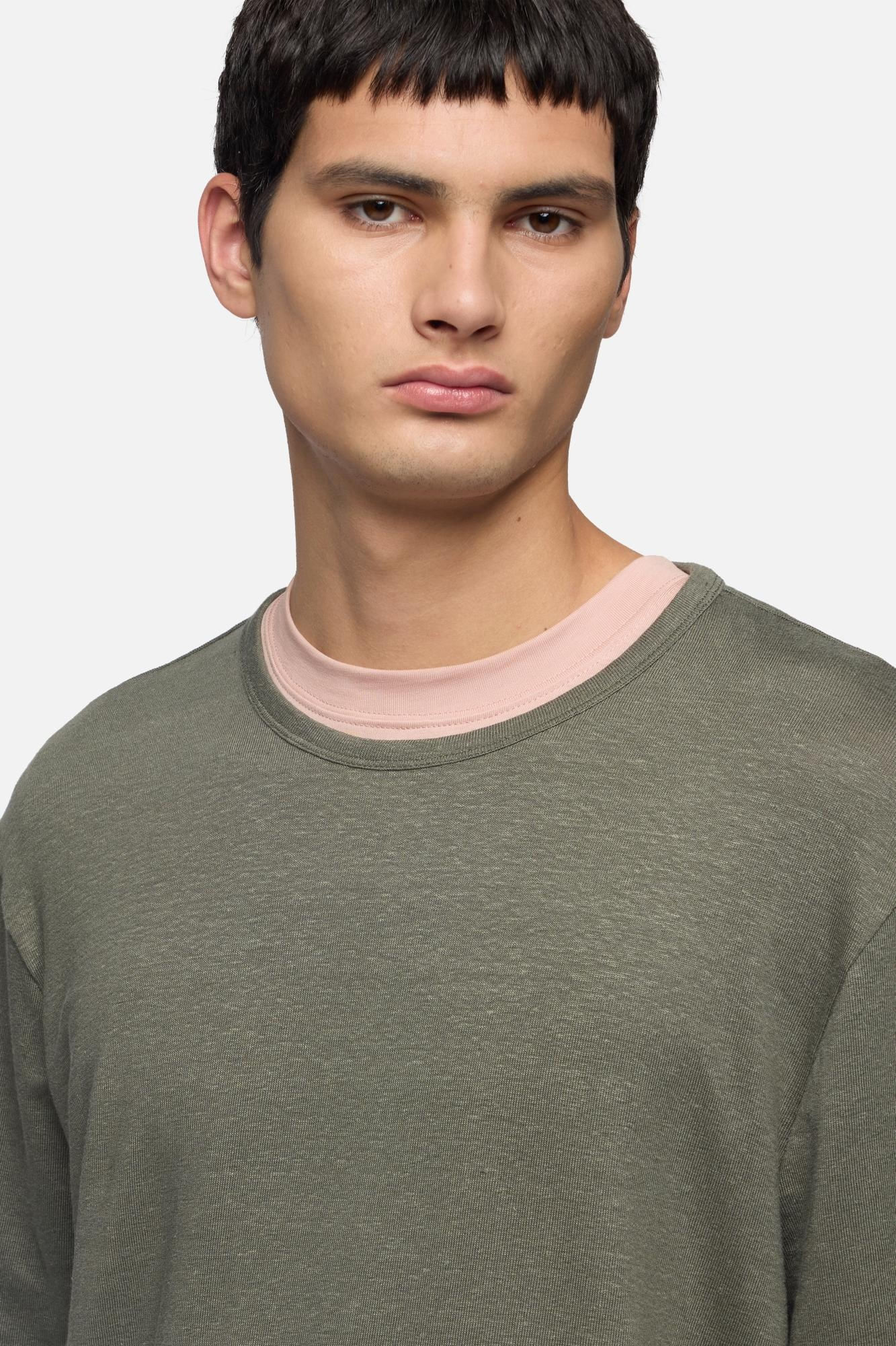 T-SHIRT LINEN ARMY