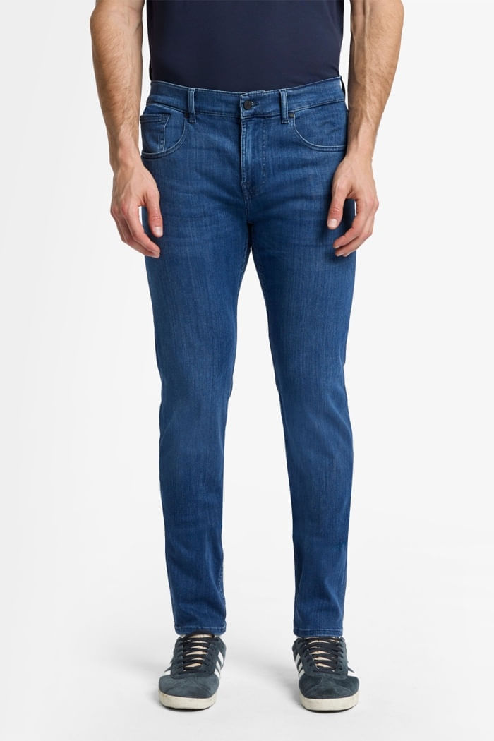 SLIMMY TAPERED MID BLUE