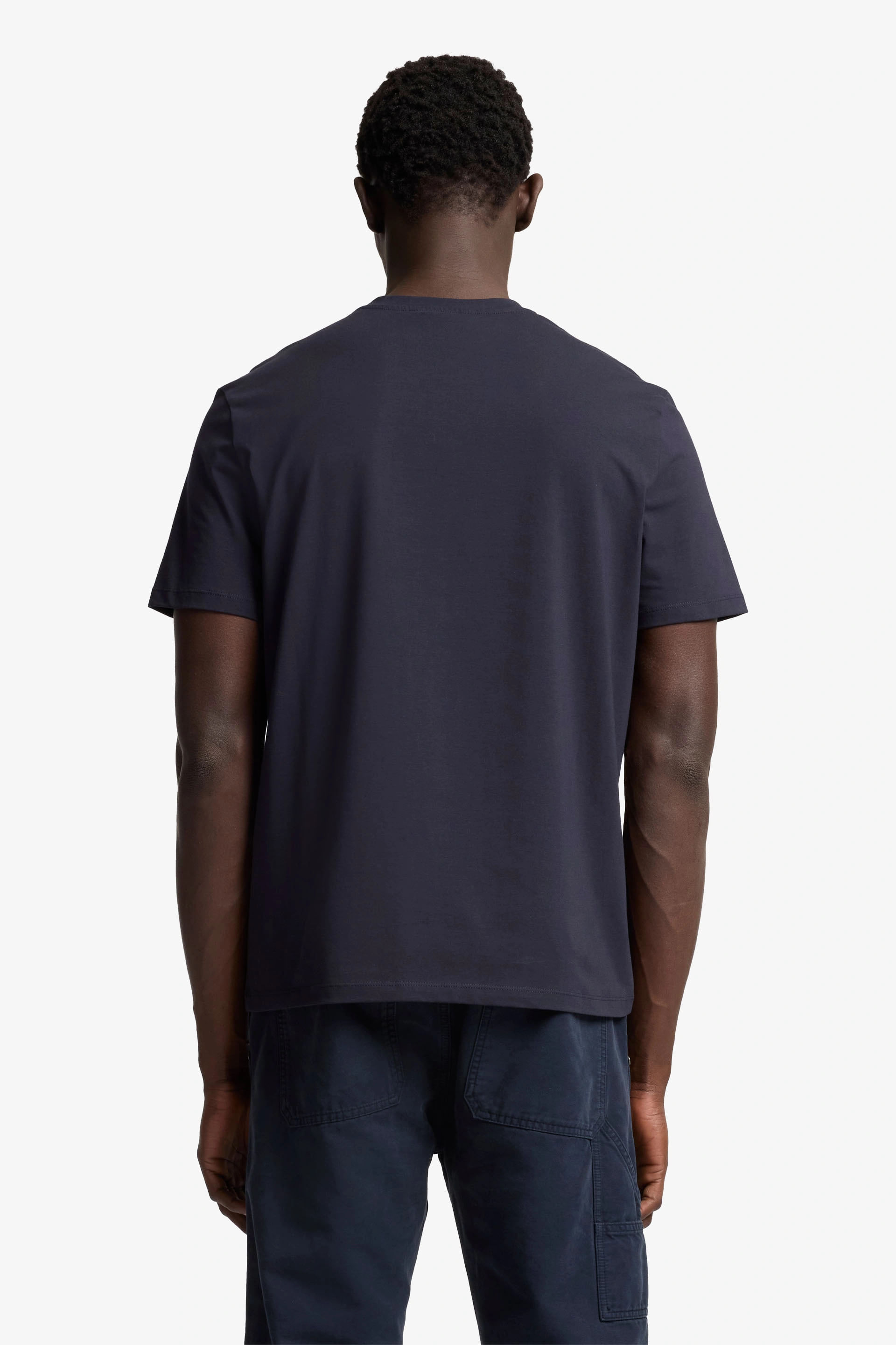 LUXE PERFORMANCE TEE IN NAVY
