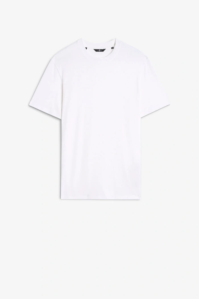 LYOCELL CREWNECK TEE IN WHITE